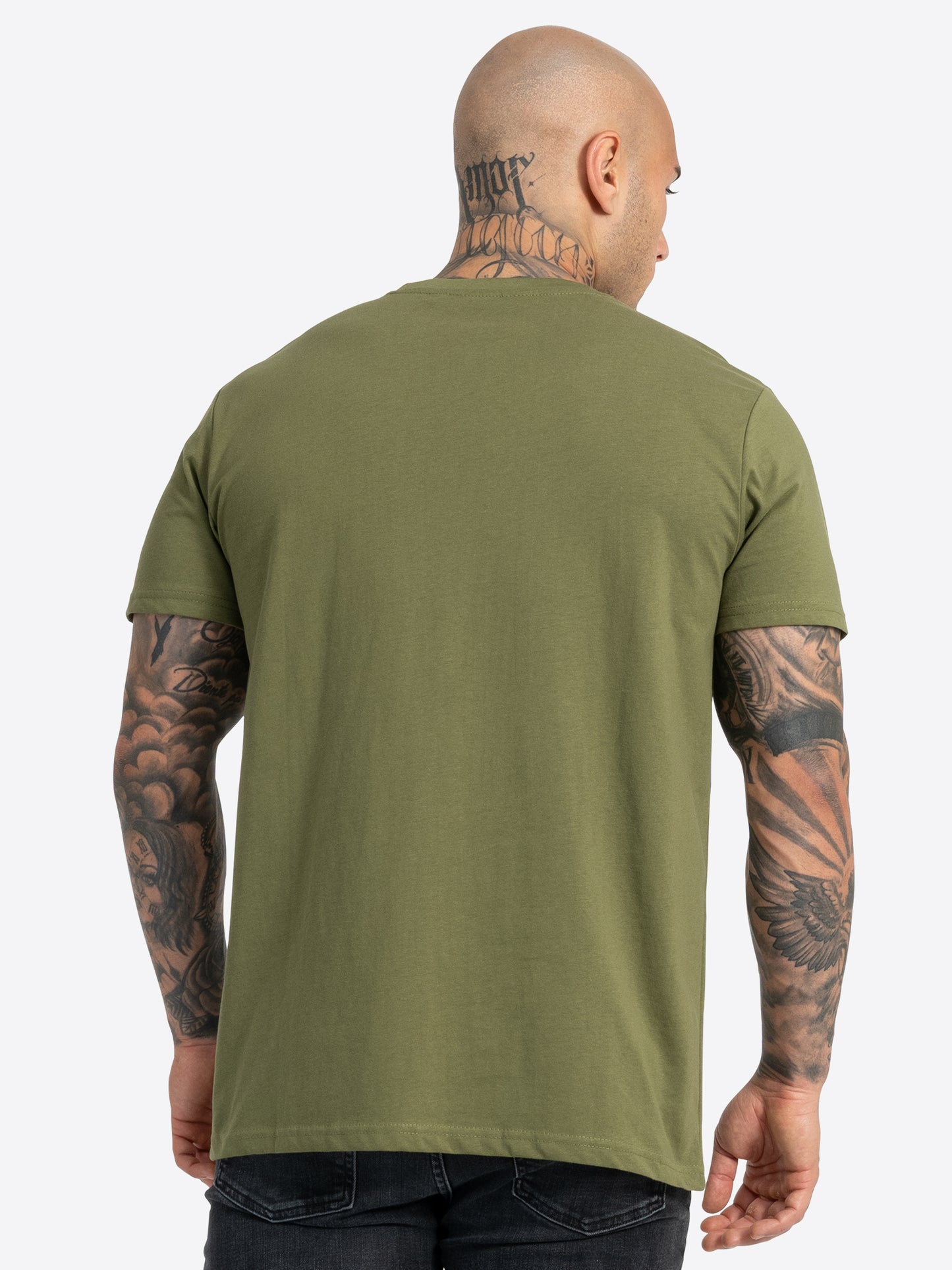 Lonsdale 114096 Blairmore Doppelpack T-Shirt Schwarz/Olive