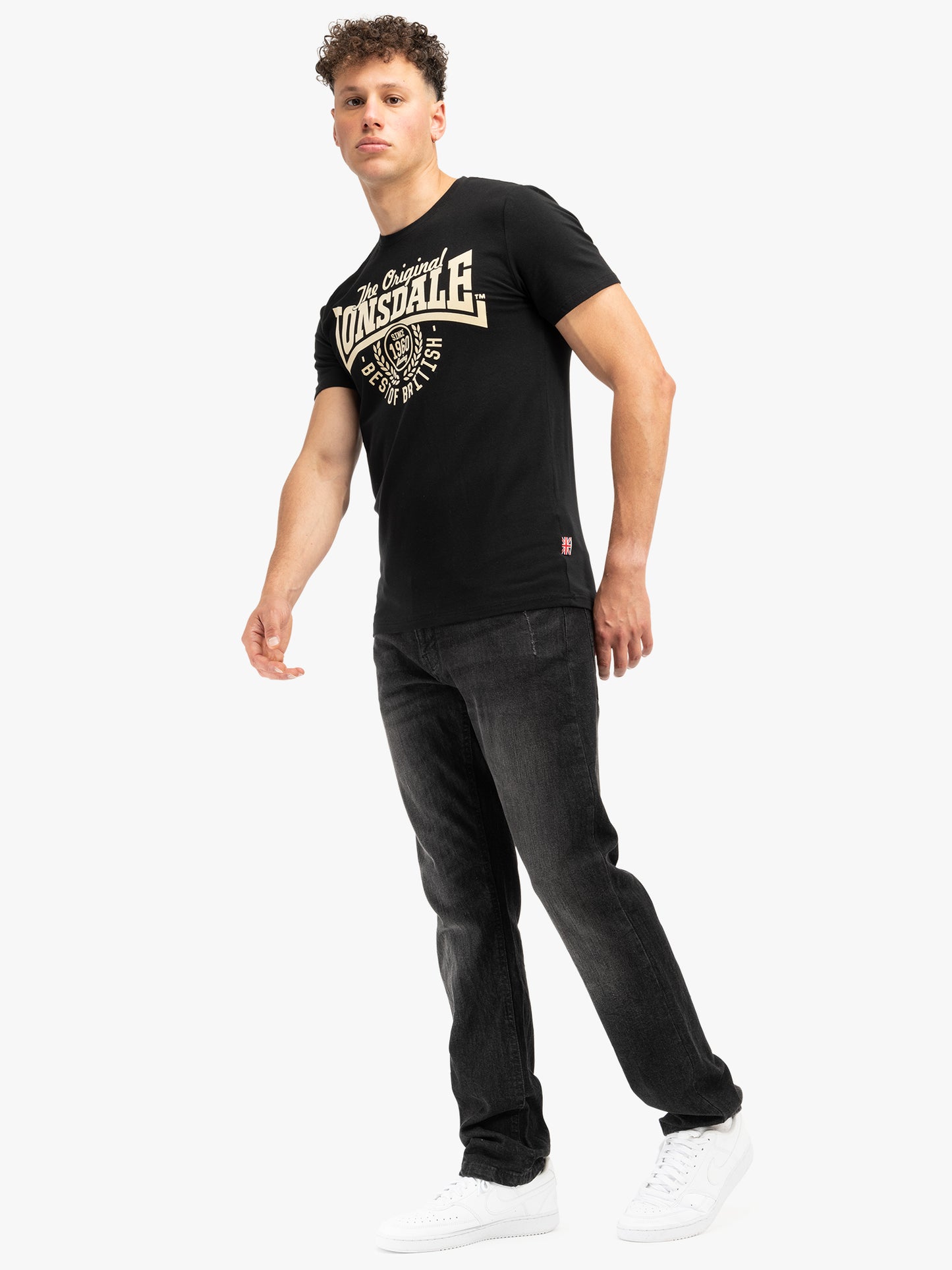 Lonsdale 114660 Bethersden T-Shirt Schwarz