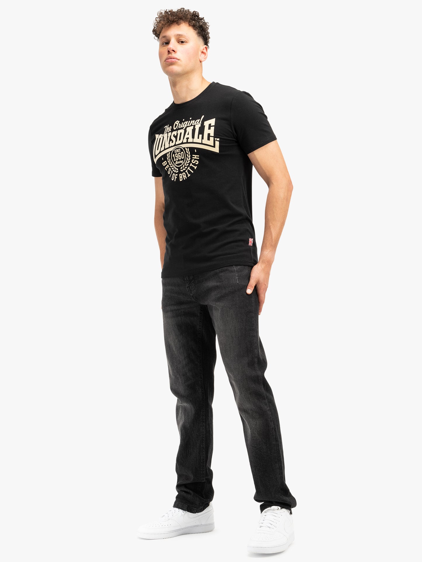 Lonsdale 114660 Bethersden T-Shirt Schwarz