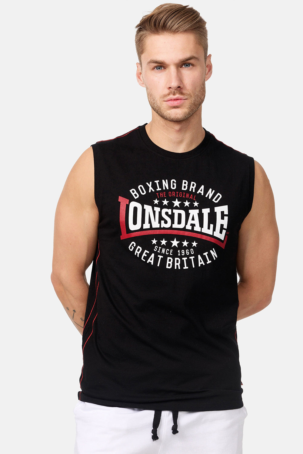 Lonsdale 114758 St. Agnes Singlet Schwarz