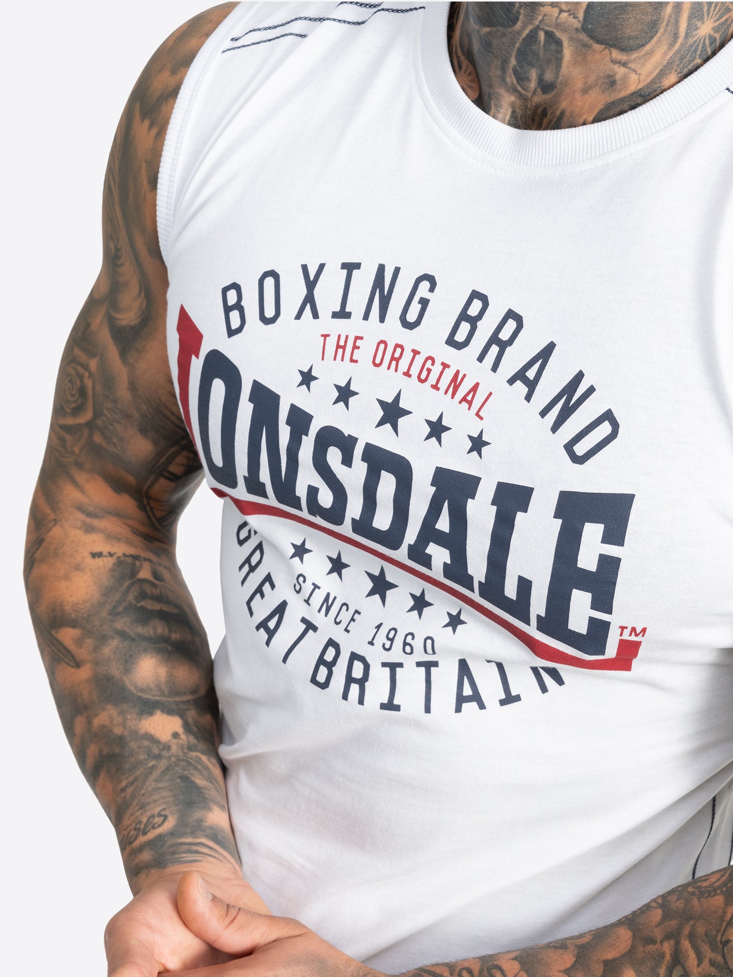 Lonsdale 114758 St. Agnes Singlet Weiss