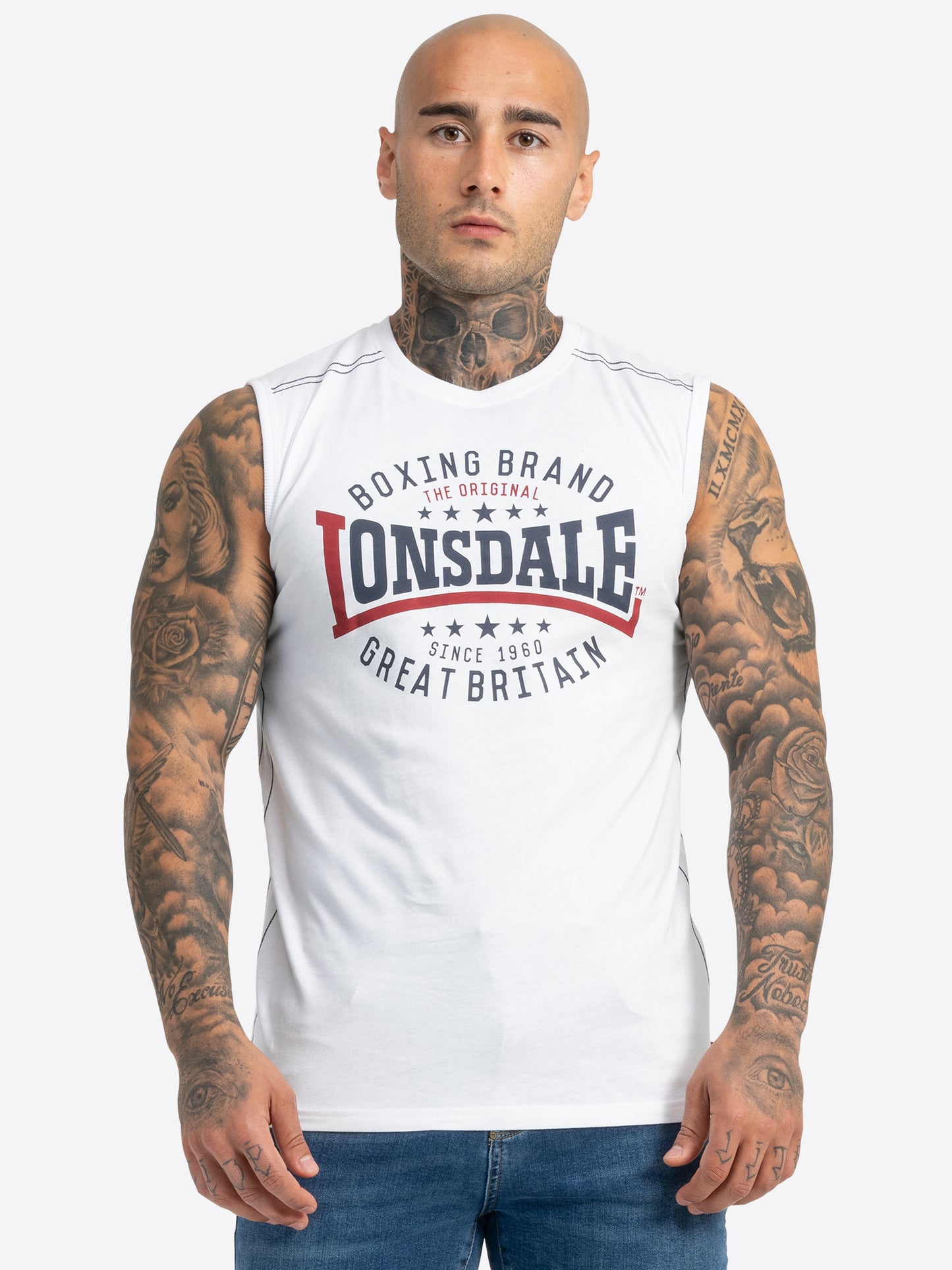 Lonsdale 114758 St. Agnes Singlet Weiss