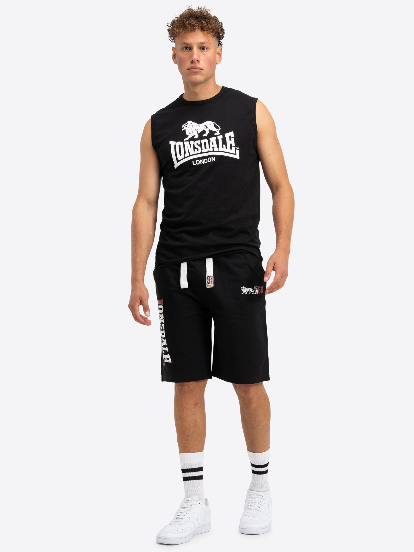 Lonsdale 114821 Sidemouth Shorts Schwarz