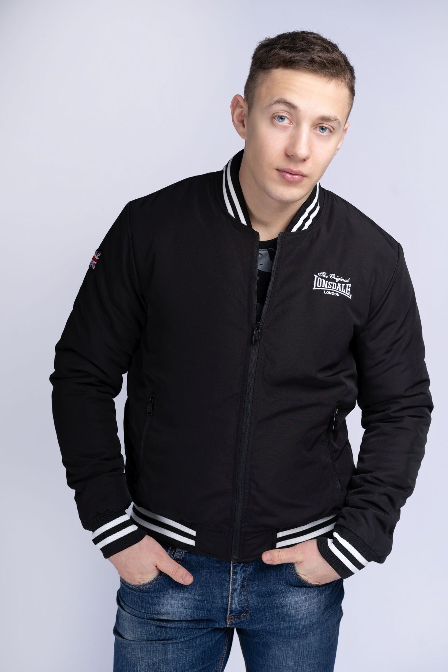 Lonsdale 115037 Trusthorpe Jacke Schwarz
