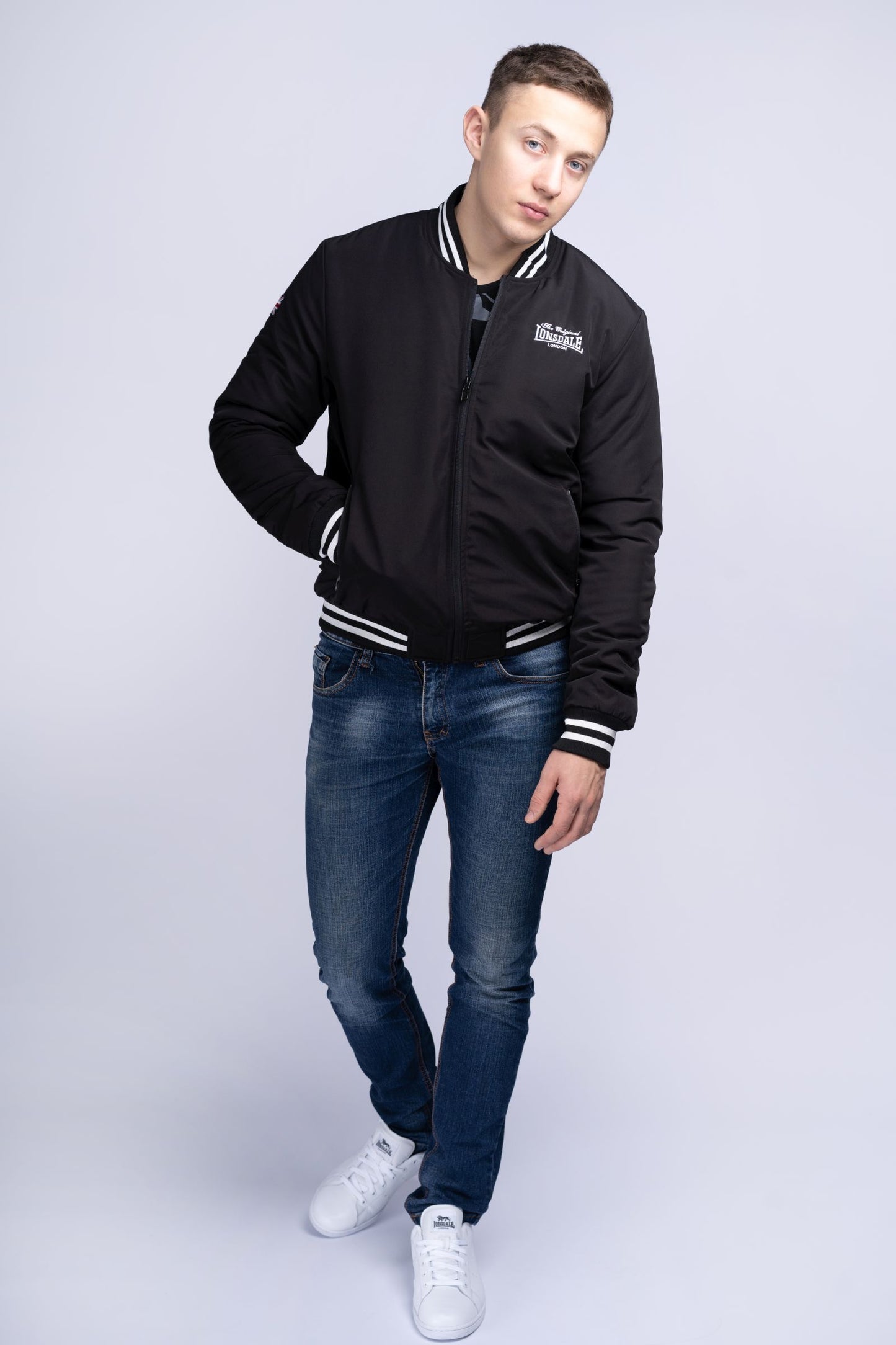 Lonsdale 115037 Trusthorpe Jacke Schwarz