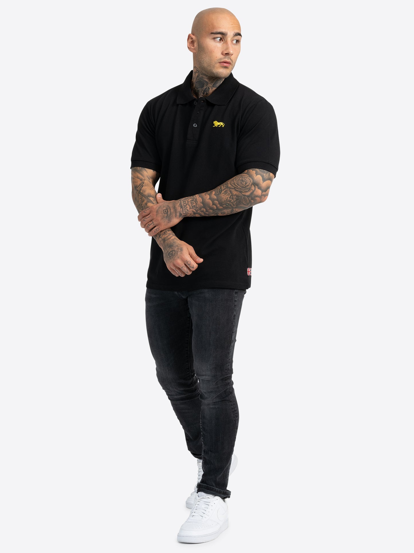 Lonsdale 115075 Whalton Poloshirt Schwarz