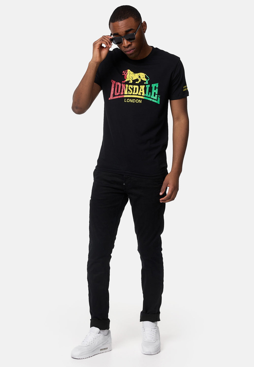 Lonsdale 115078 Freedom T-Shirt - Schwarz
