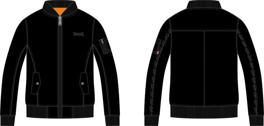 Lonsdale 115083 Poolstock Bomberjacke Schwarz