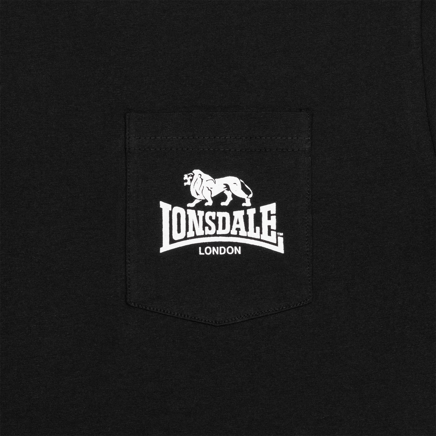 Lonsdale 115085 Sussex Doppelpack T-Shirt Schwarz