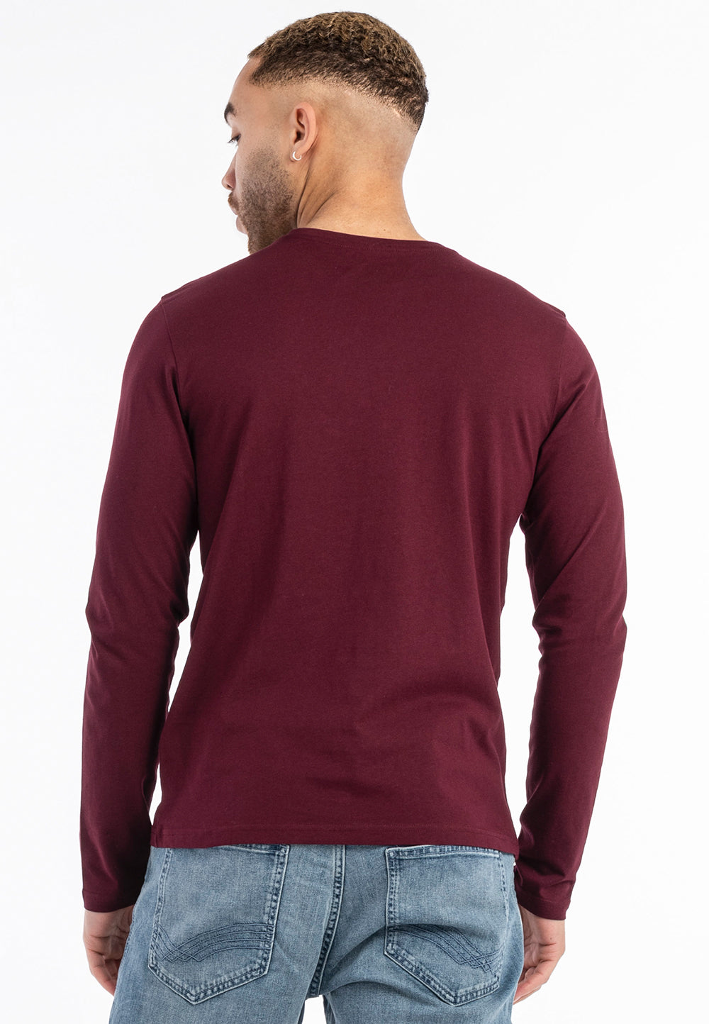 Lonsdale 115087 Ayrshire Doppelpack Langarmshirt Dark Navy/Oxblood