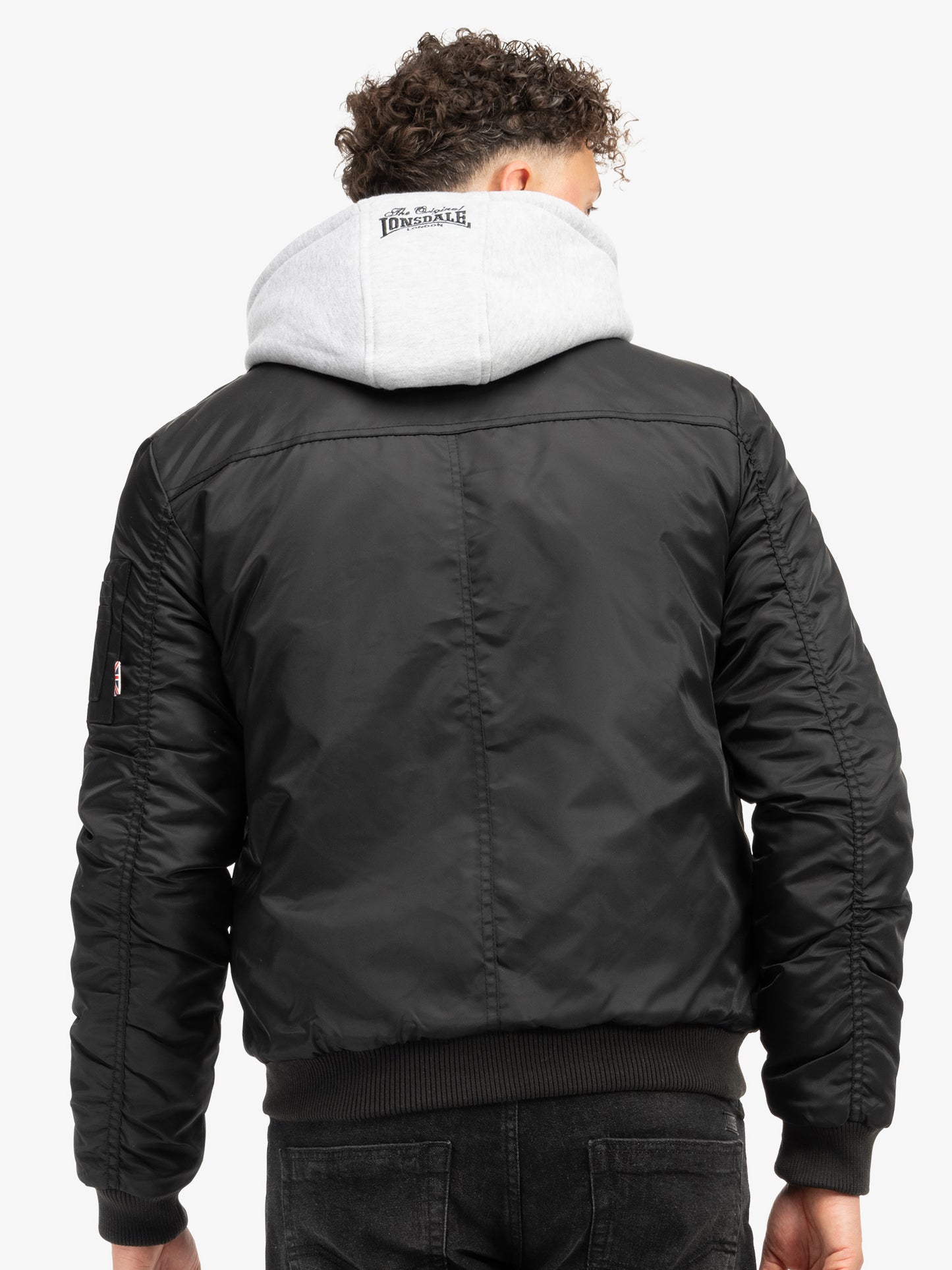 Lonsdale 115482 Clifton Kapuzenjacke Schwarz