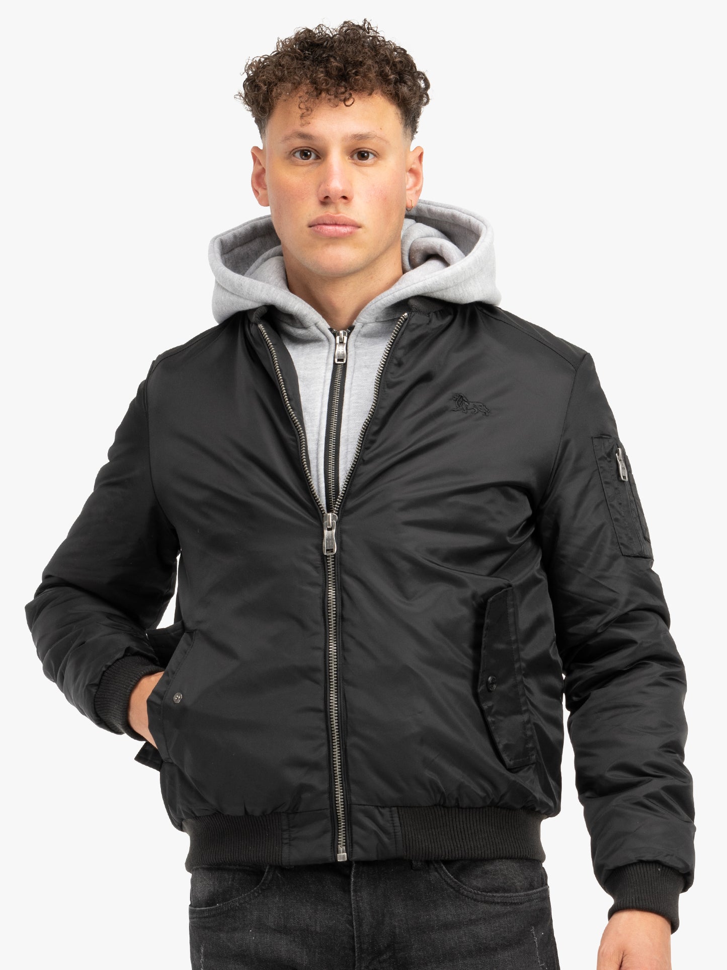 Lonsdale 115482 Clifton Kapuzenjacke Schwarz
