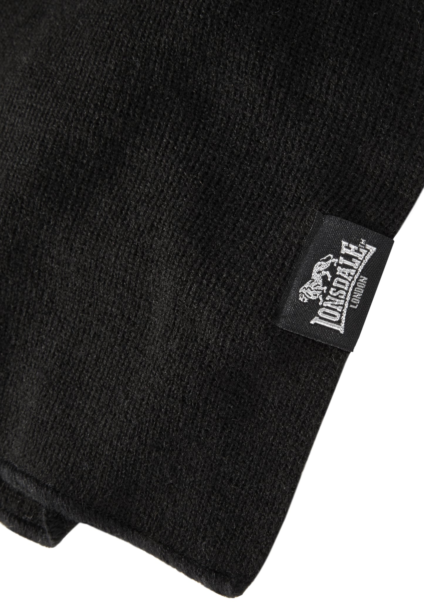 Lonsdale 116003 Leafield Schal&Mütze Set Schwarz