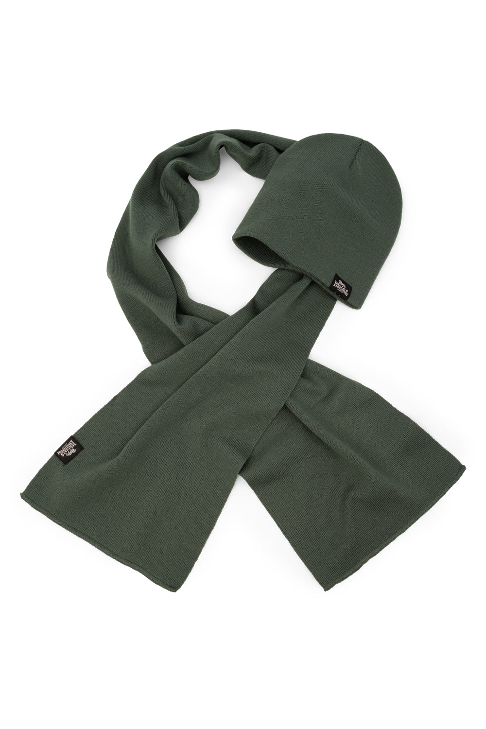 Lonsdale 116003 Leafield Schal & Mütze Set Olive