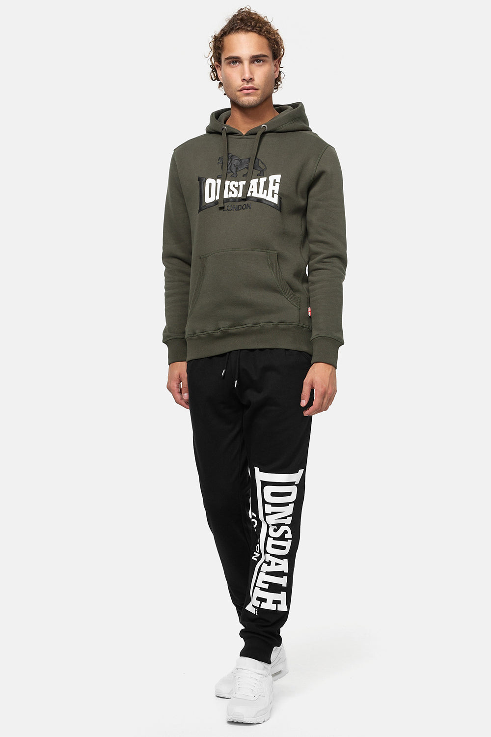 Lonsdale 116030 Thuring Kapuzenpullover Olive