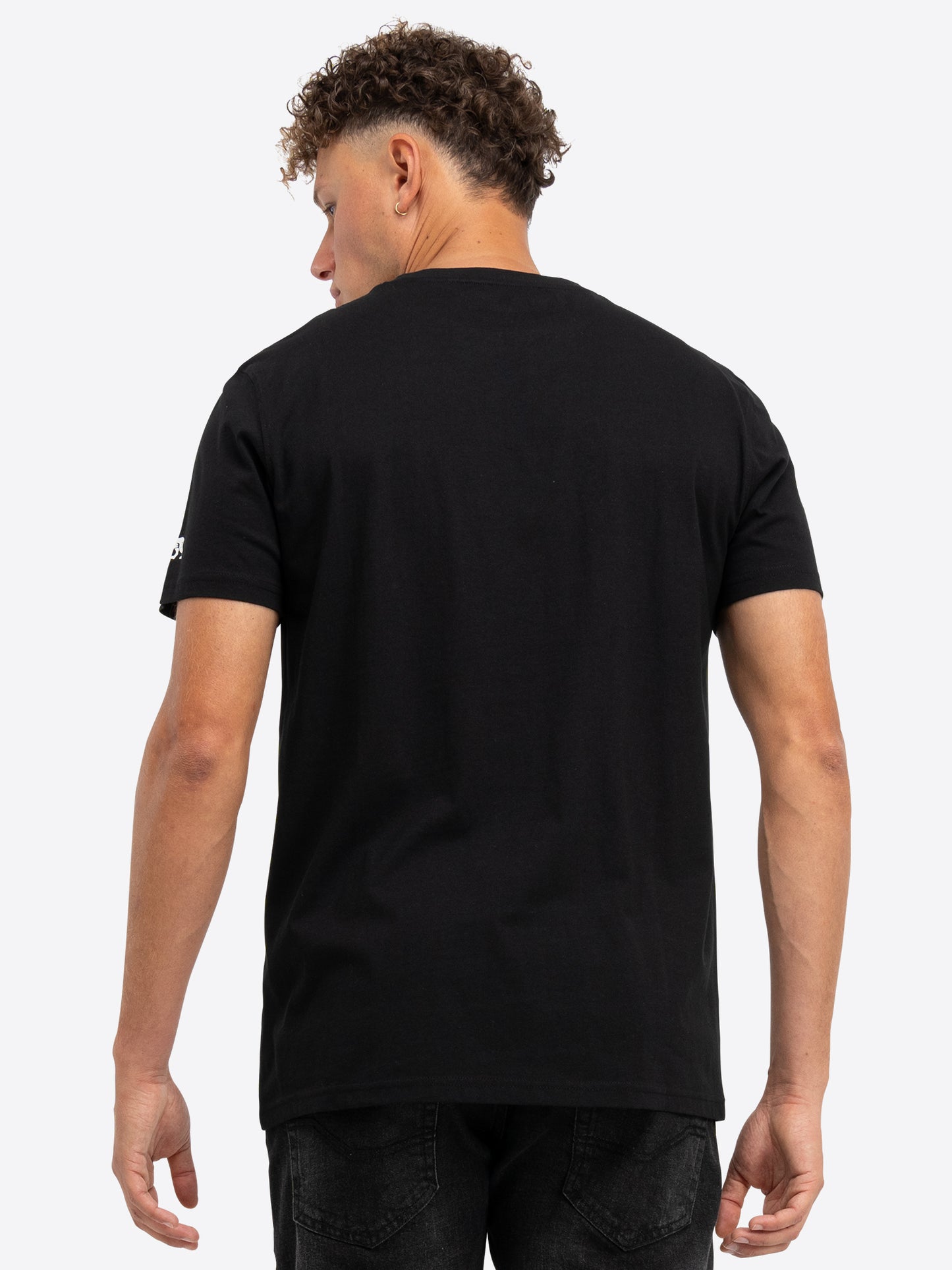 Lonsdale T-Shirt Doppelpack – 2 schwarze Shirts mit kleinem und großem Logo-Print