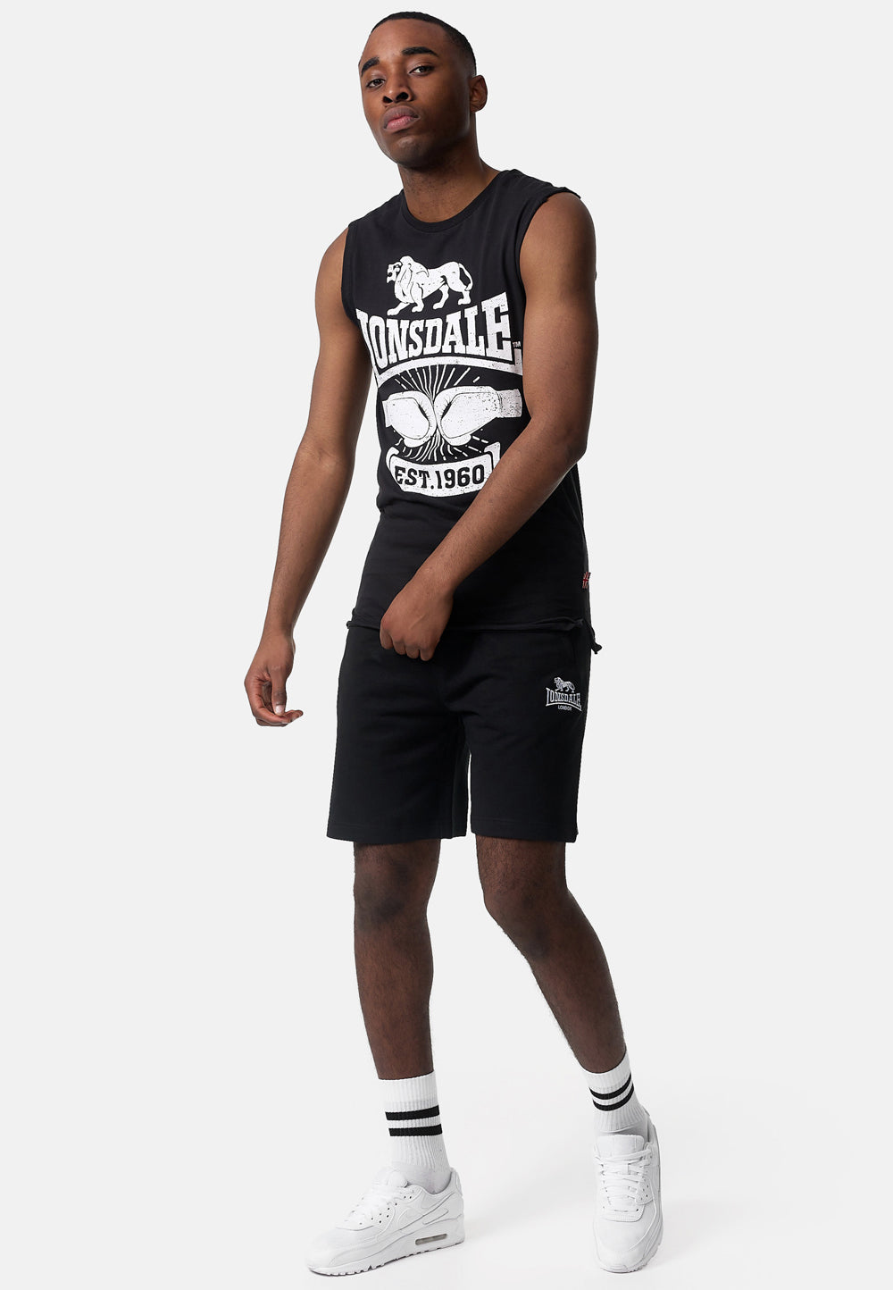Lonsdale 117016 Cleator Singlet - Schwarz