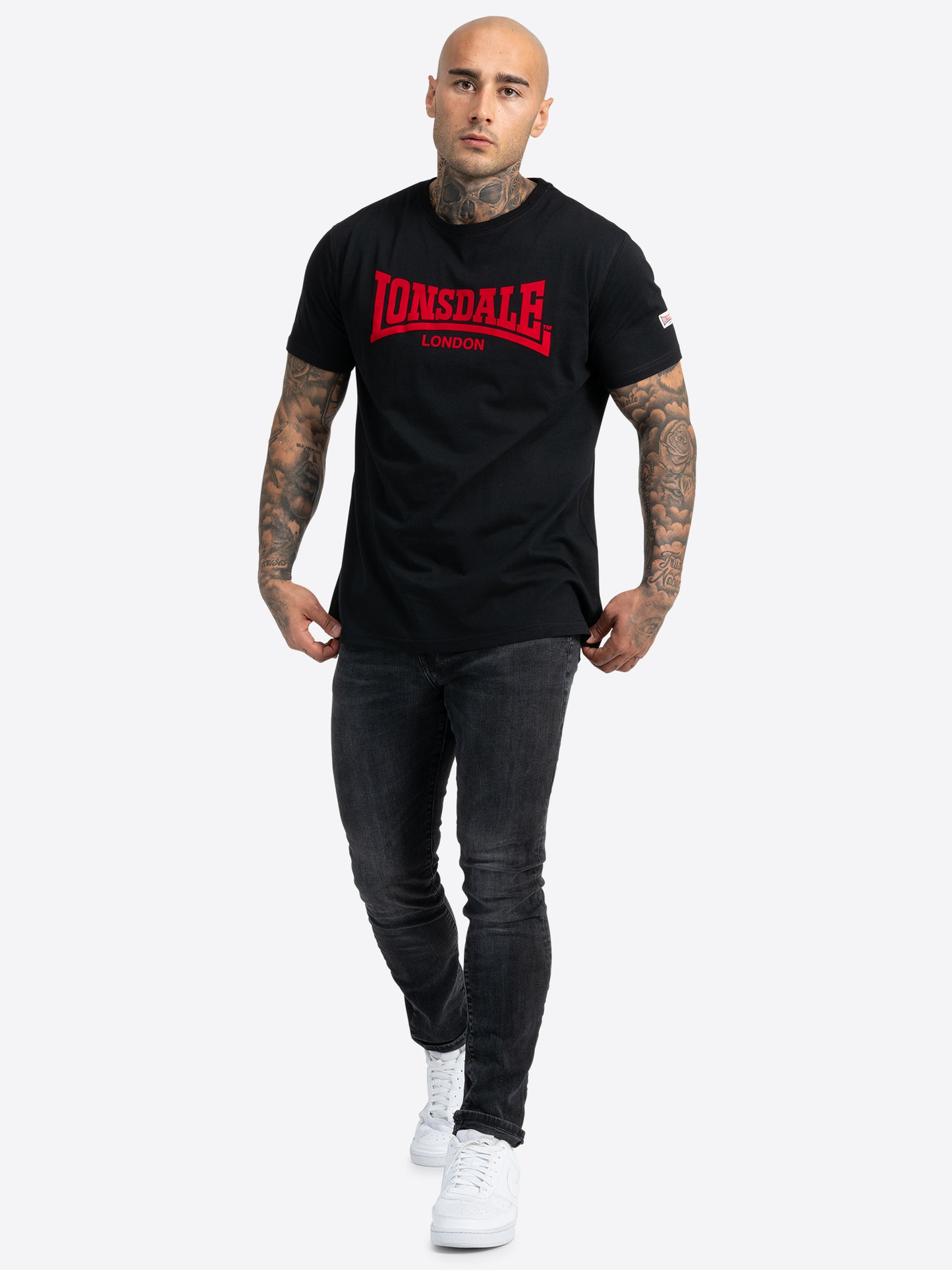Lonsdale 117018 LL008 One Tone T-Shirt - Schwarz