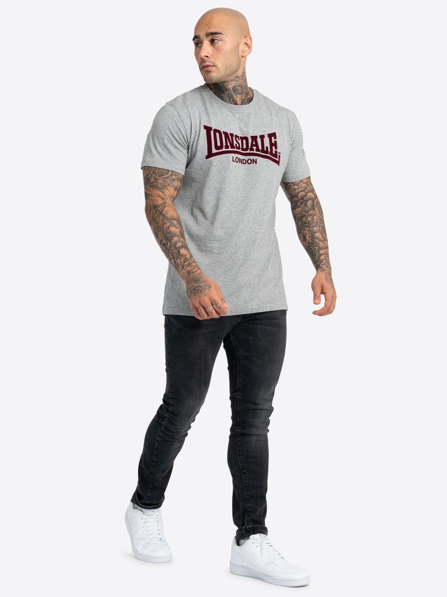 Lonsdale 117018 LL008 One Tone T-Shirt - Marlgrey