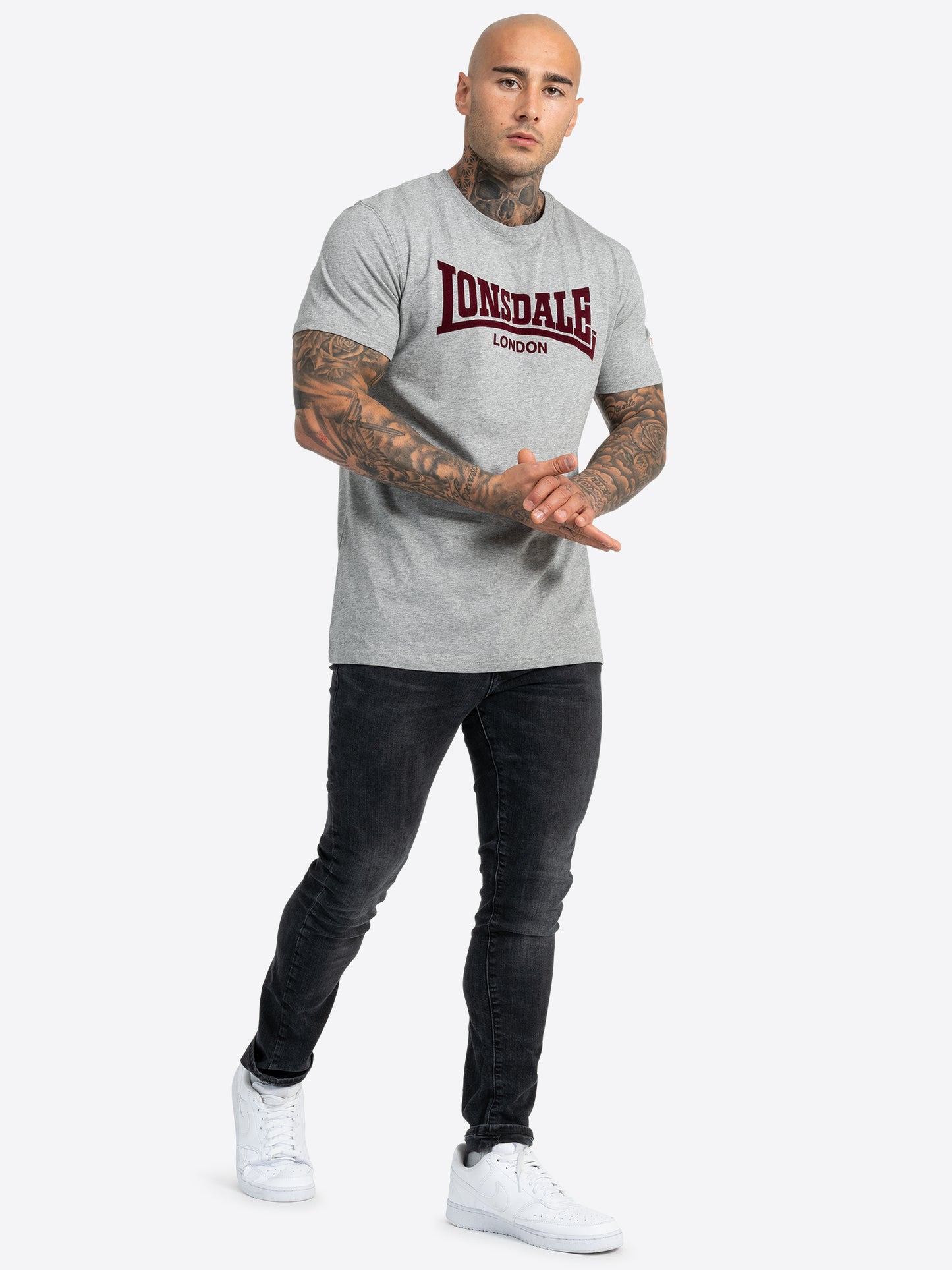 Lonsdale 117018 LL008 One Tone T-Shirt - Marlgrey