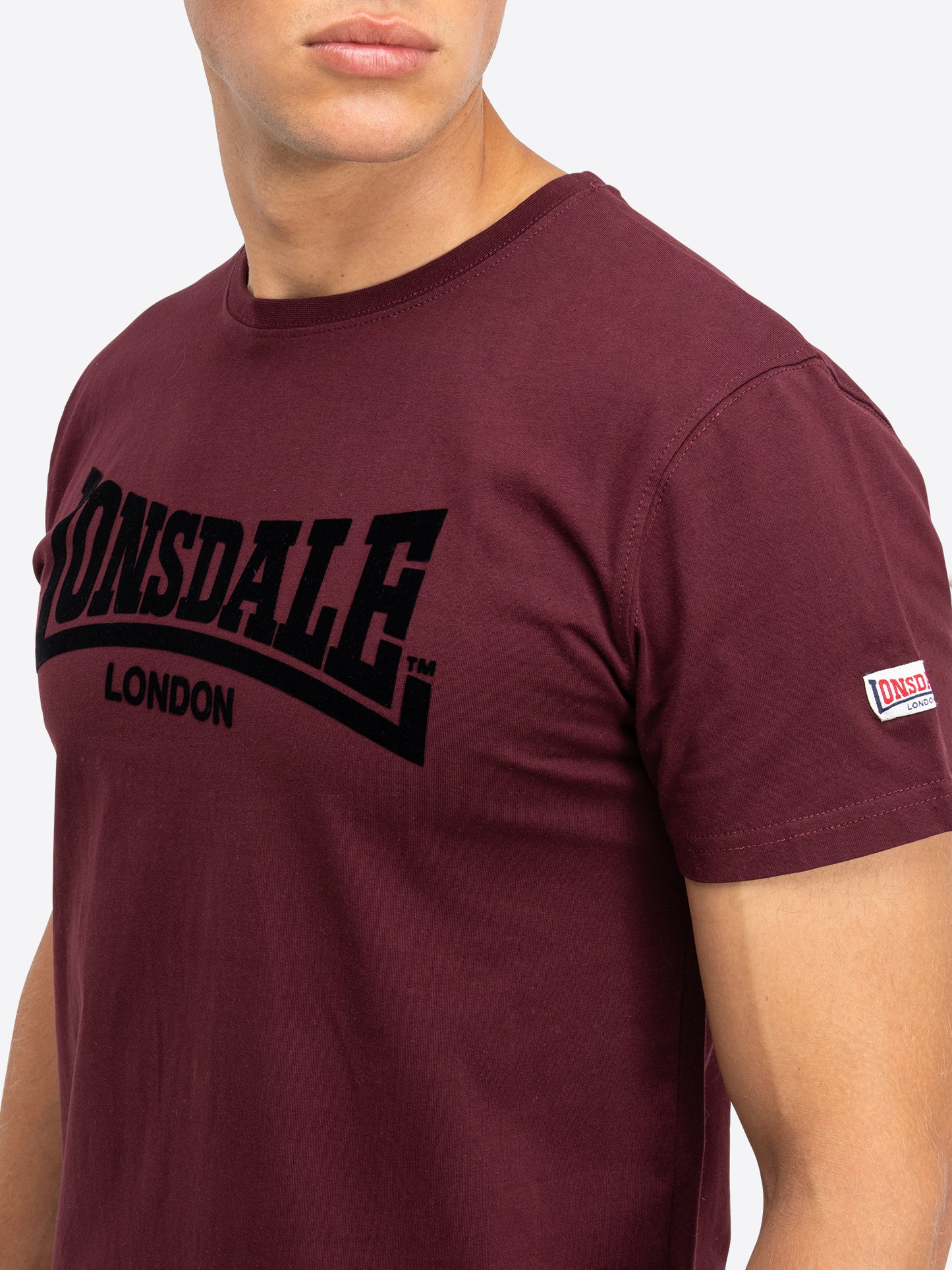 Lonsdale 117018 LL008 One Tone T-Shirt - Oxblood