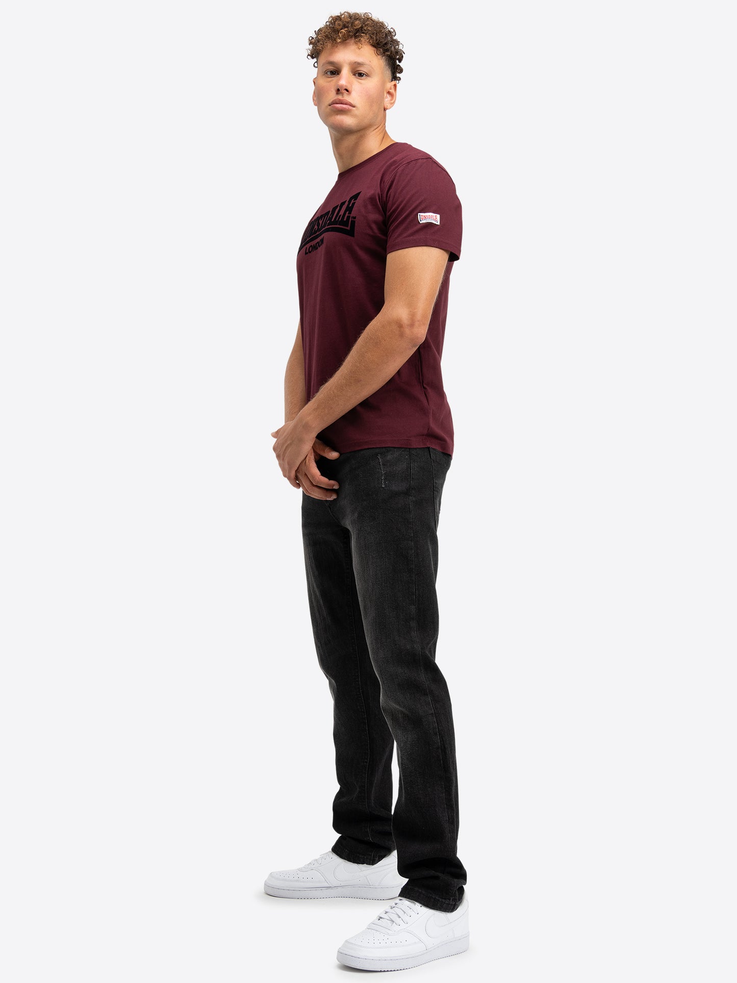 Lonsdale 117018 LL008 One Tone T-Shirt - Oxblood