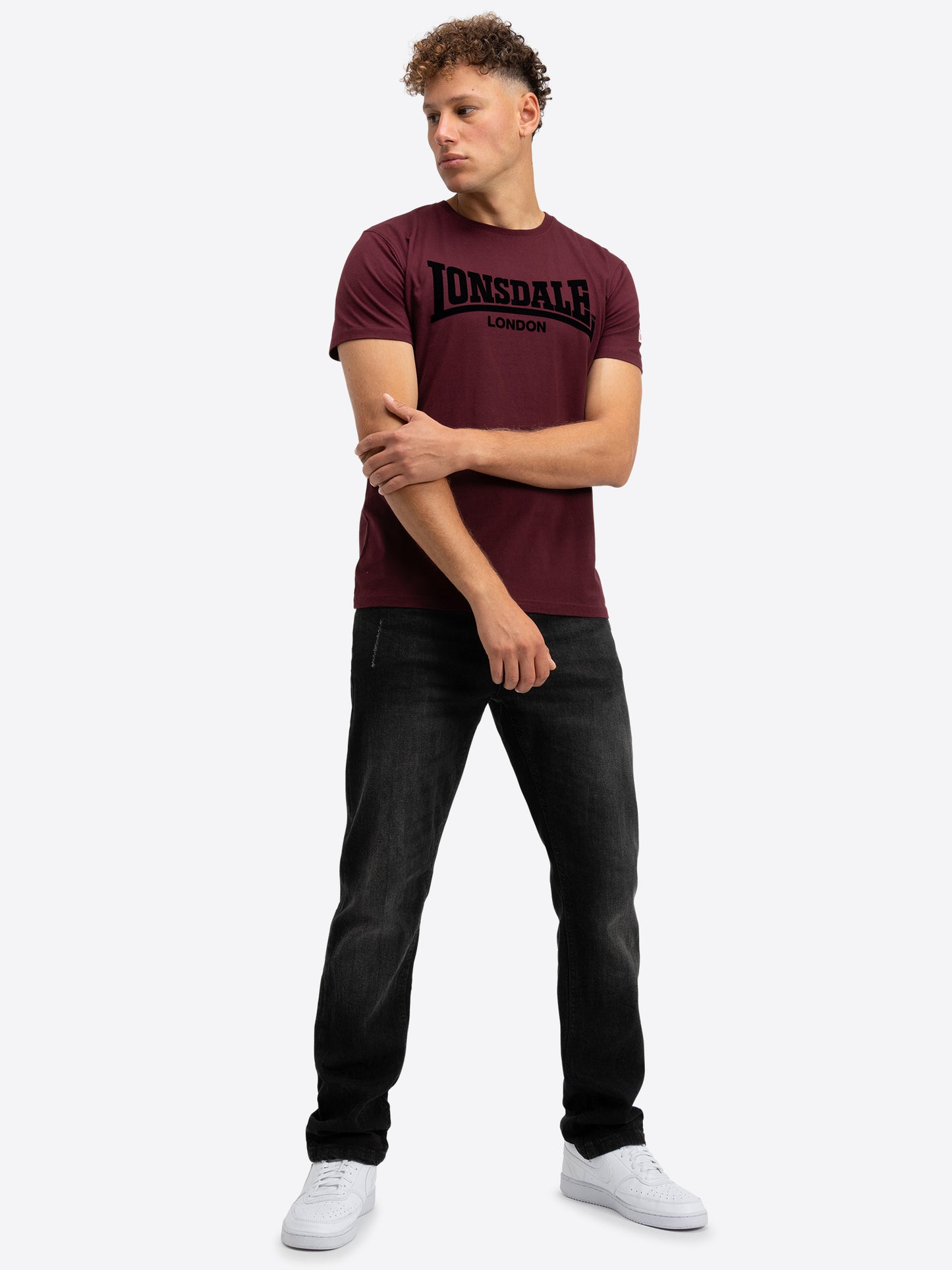 Lonsdale 117018 LL008 One Tone T-Shirt - Oxblood
