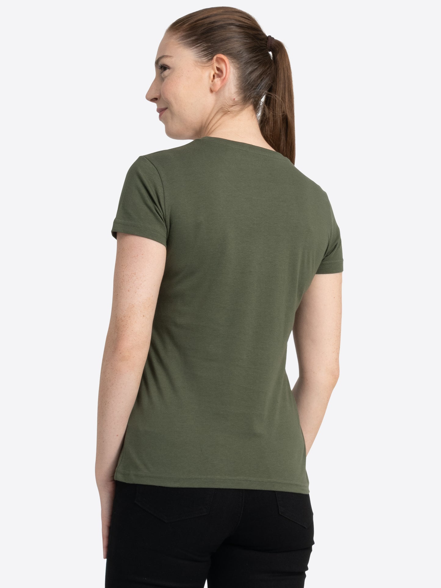 Lonsdale London 117020 Ladies Cartmel T-Shirt Olive