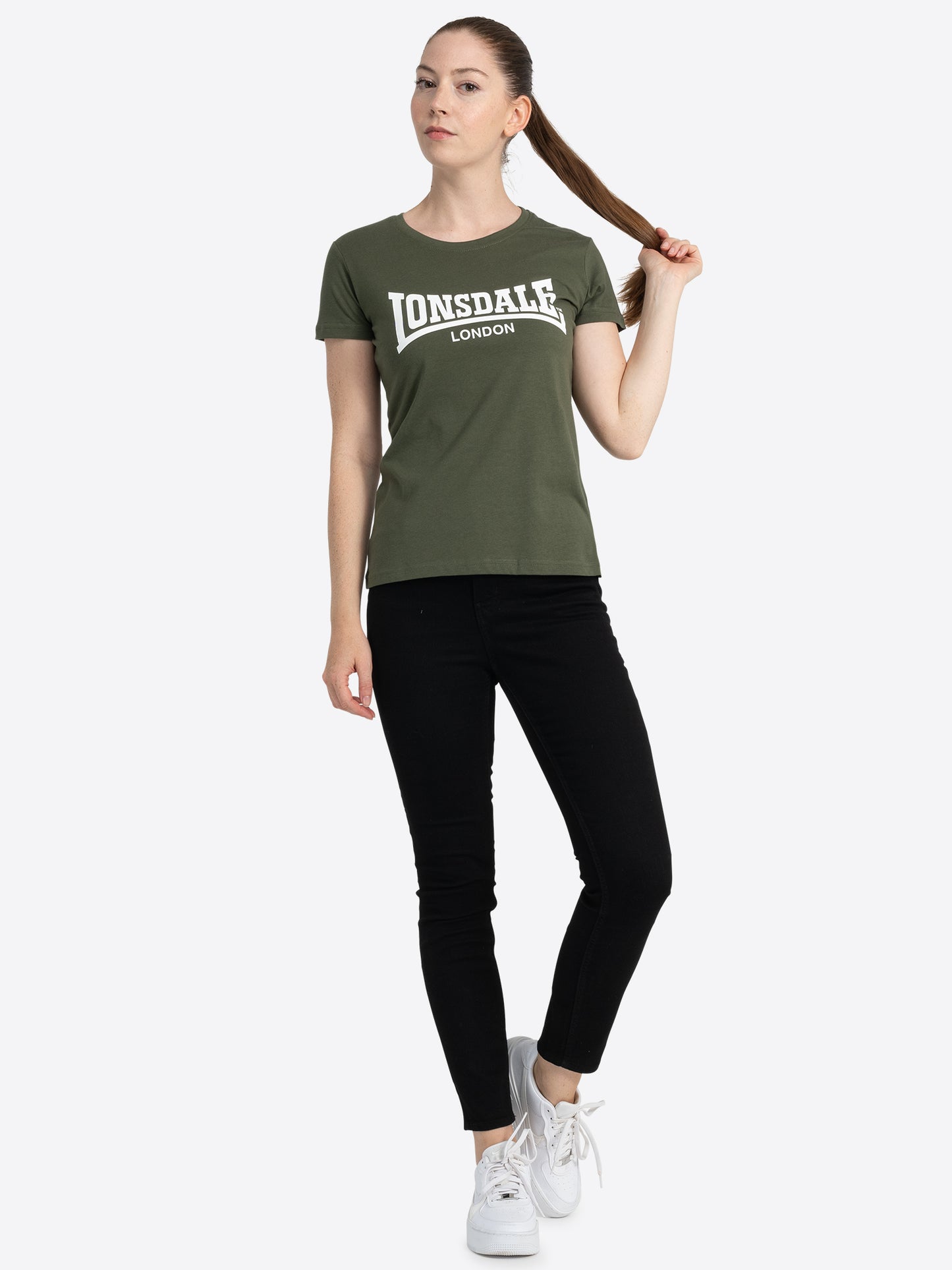 Lonsdale London 117020 Ladies Cartmel T-Shirt Olive