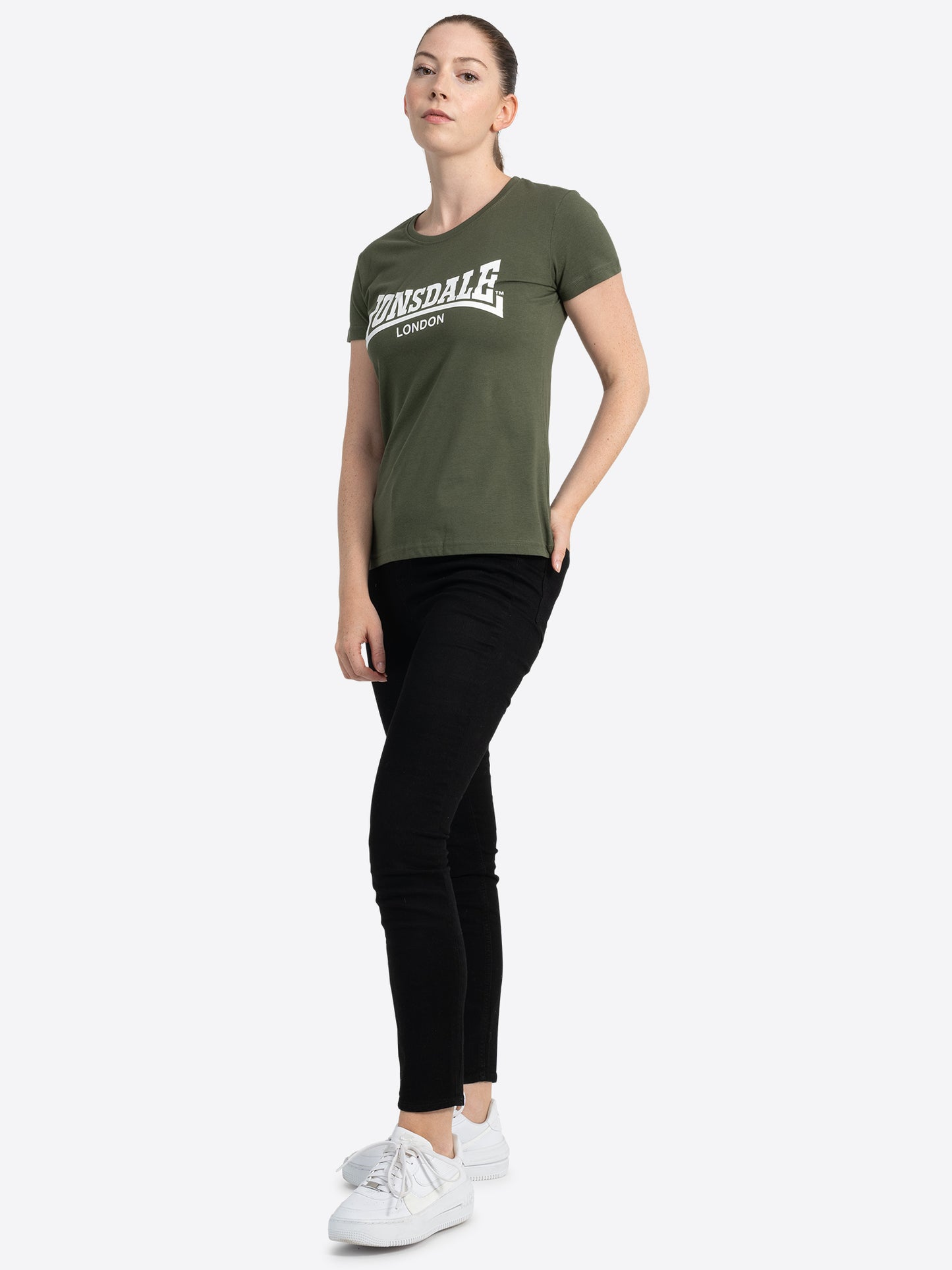 Lonsdale London 117020 Ladies Cartmel T-Shirt Olive