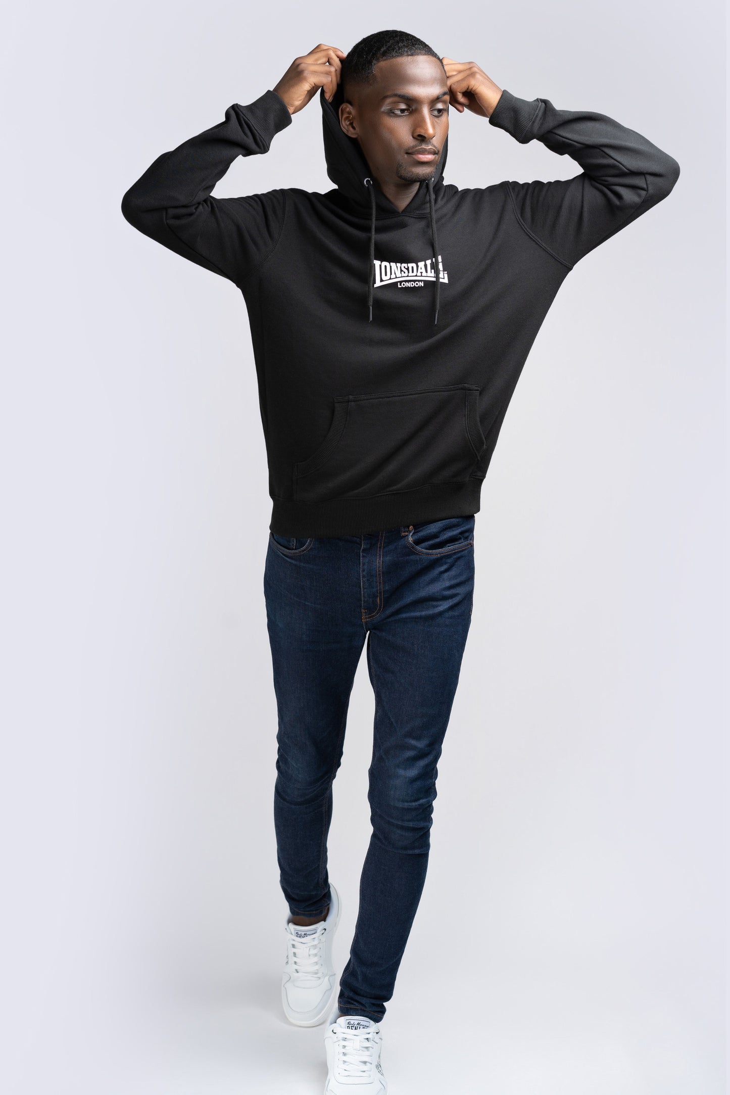 Lonsdale 117026 Beetham Hoodie Schwarz