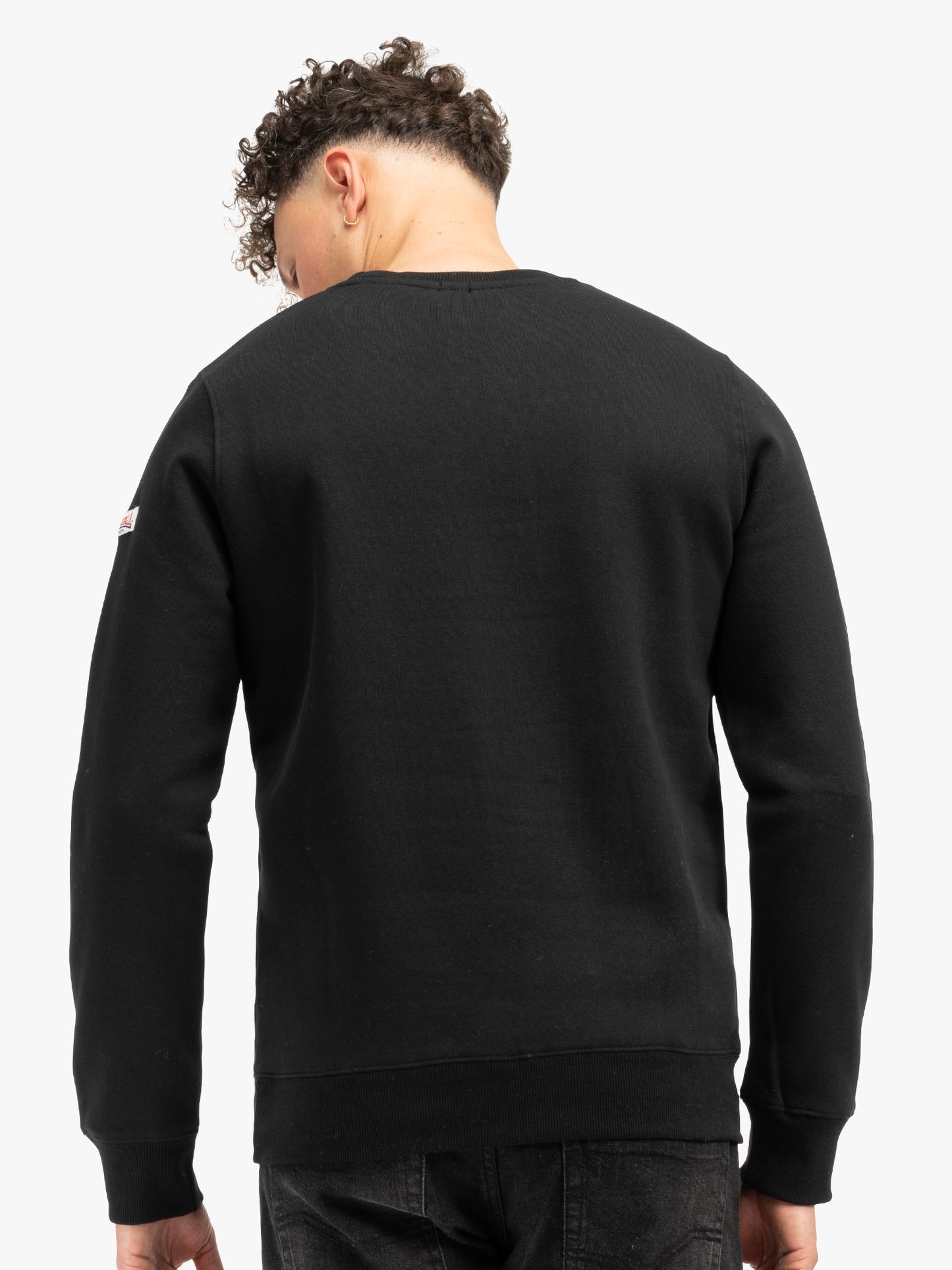 Schwarzes Lonsdale Herren Sweatshirt mit Rundhals und Logo