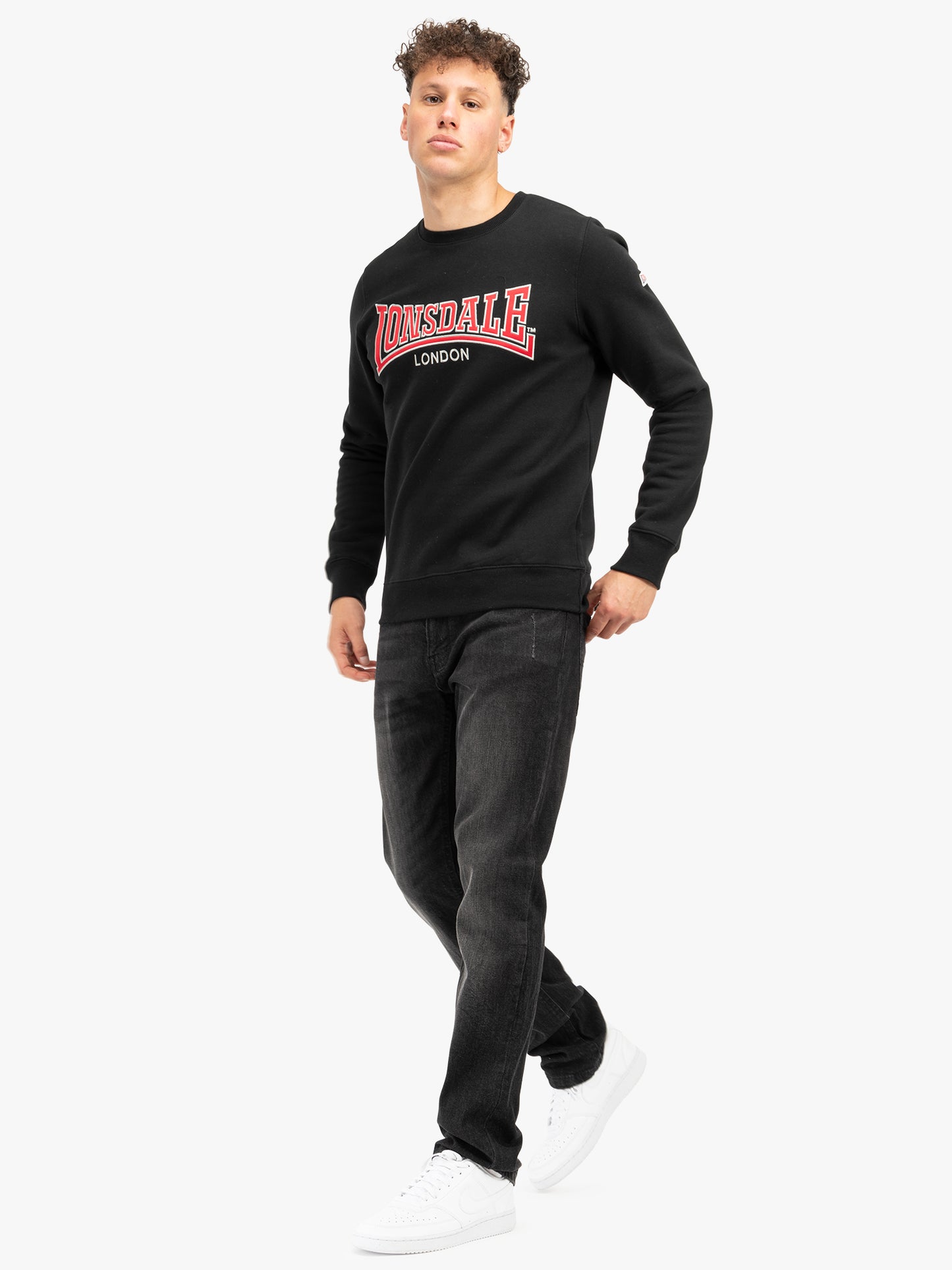 Lonsdale 117029 LP 181 Berger Sweatshirt Schwarz