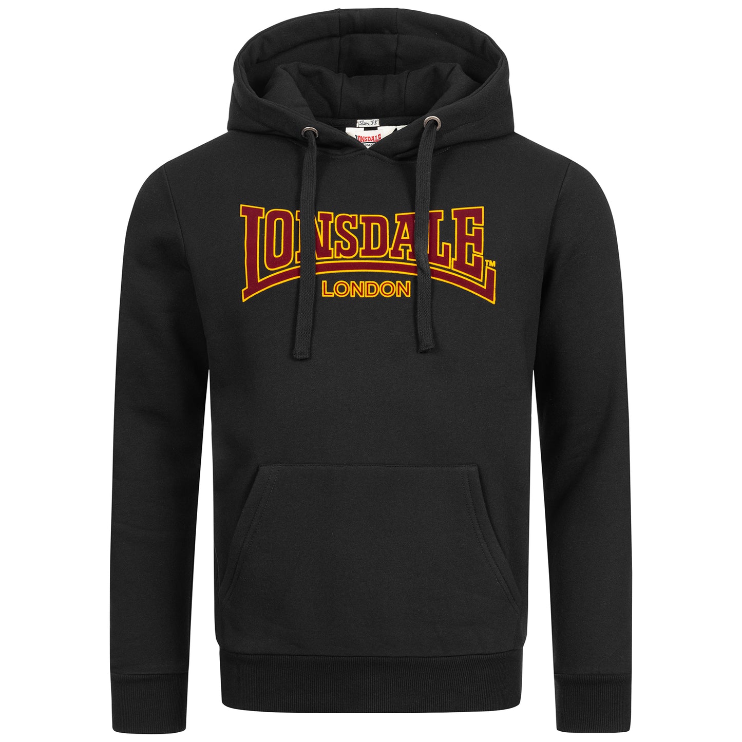 Lonsdale Kapuzensweatshirt in klassischem Design mit Frontprint, Kängurutasche und verstellbarer Kapuze – sportlich-lässig und bequem