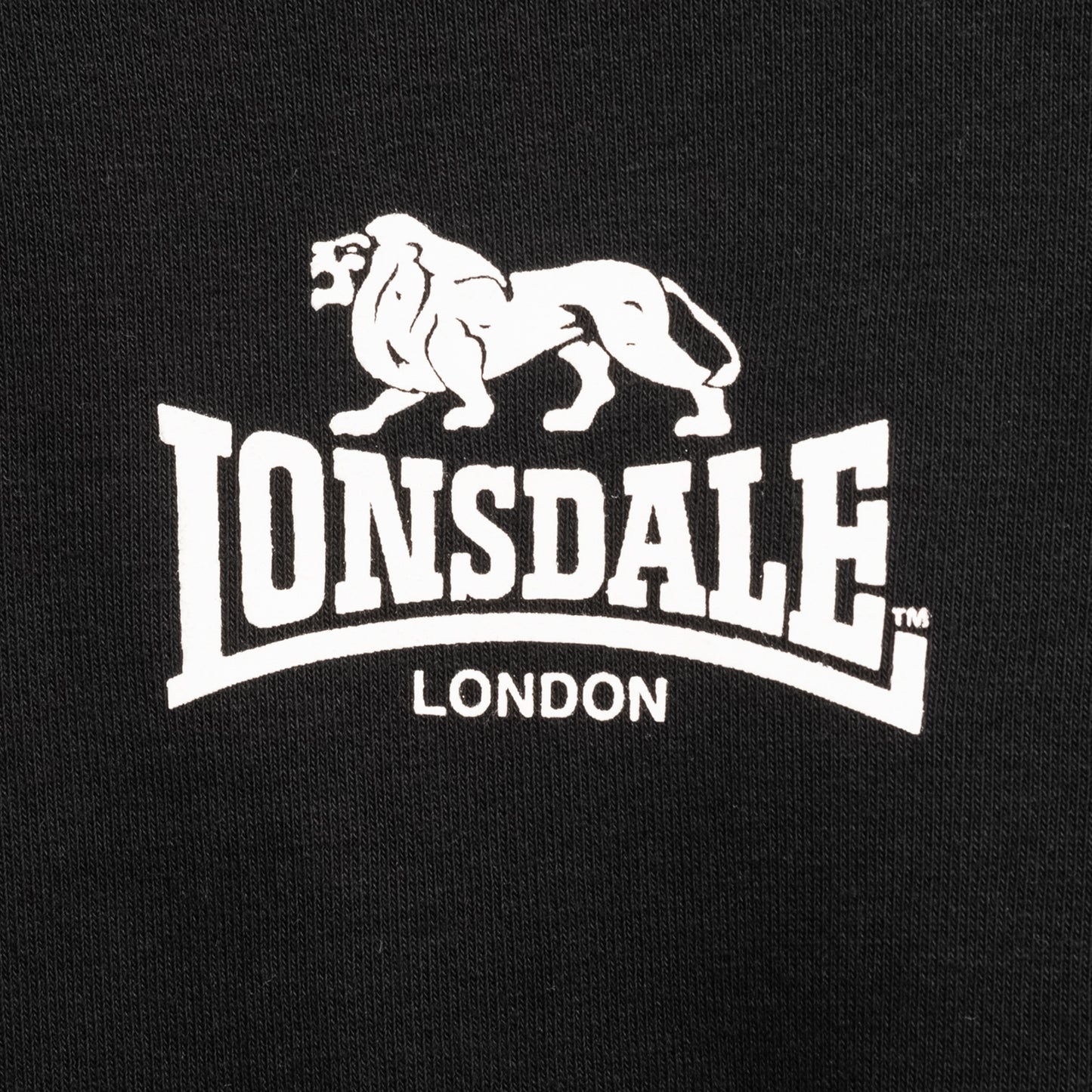 Lonsdale 117032 Hooded One Tone Kapuzenpullover Schwarz