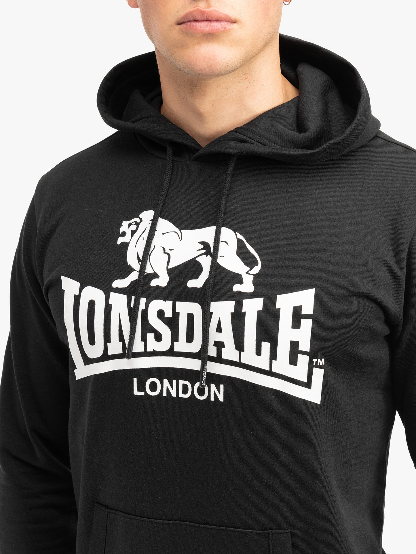 Lonsdale 117033 Fremington Hoodie Schwarz