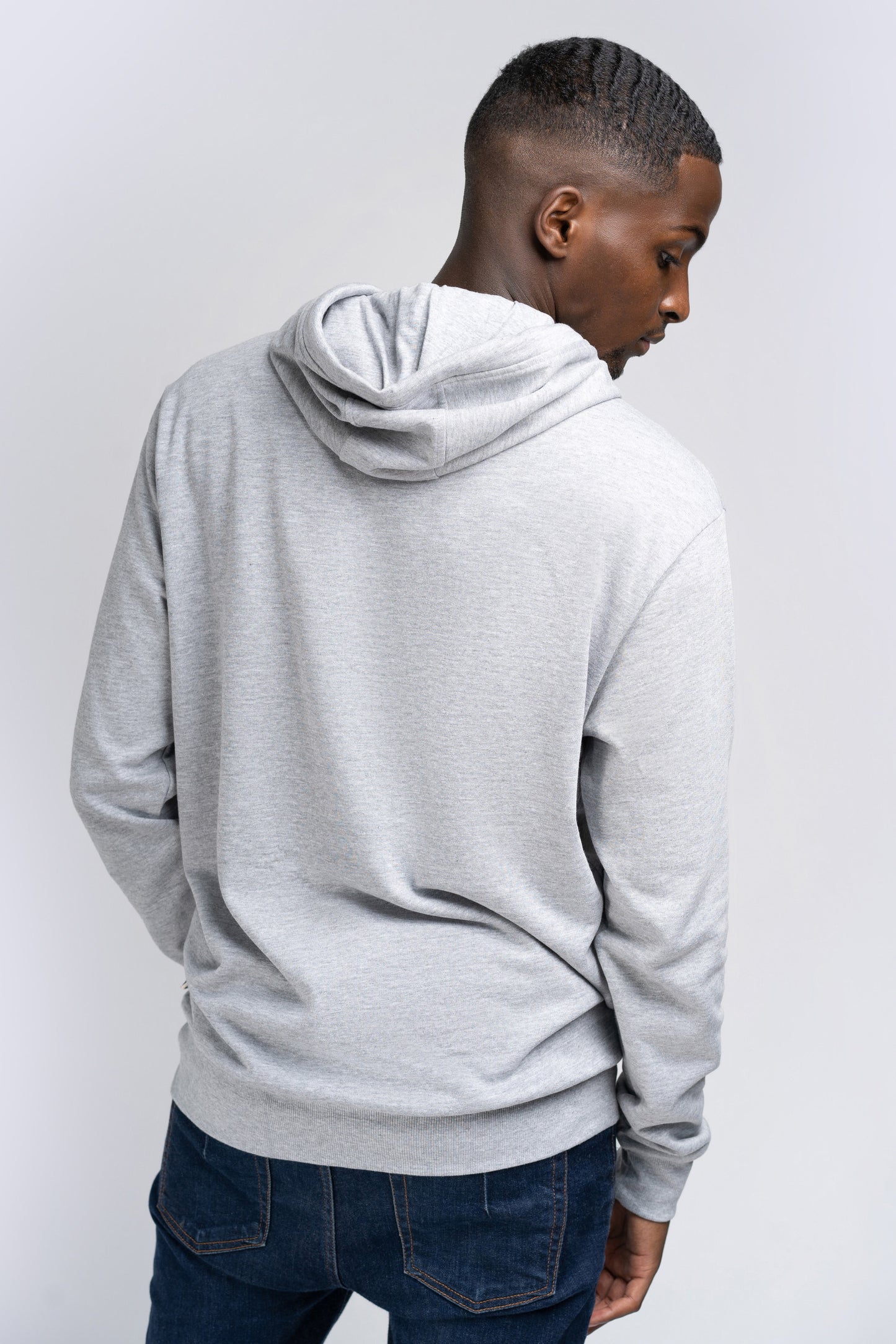 Lonsdale 117033 Fremington Hoodie Marl Grey