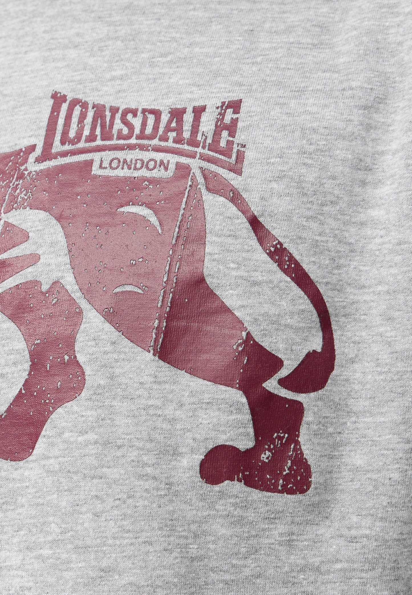 Lonsdale 117036 Endmoor T-Shirt Marl Grey