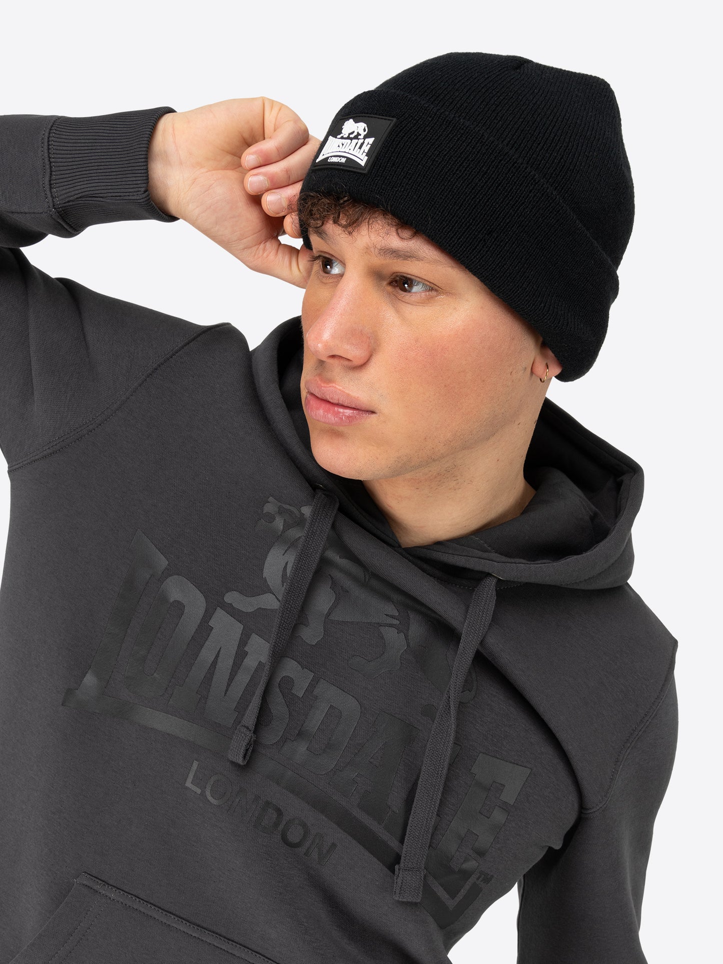 Lonsdale 117043 Dalston Beanie Schwarz