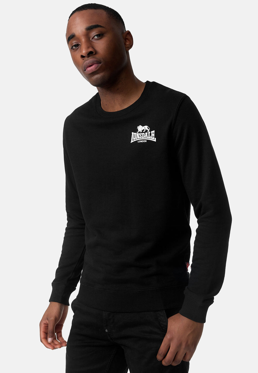 Lonsdale 117085 Longridge Sweatshirt Schwarz