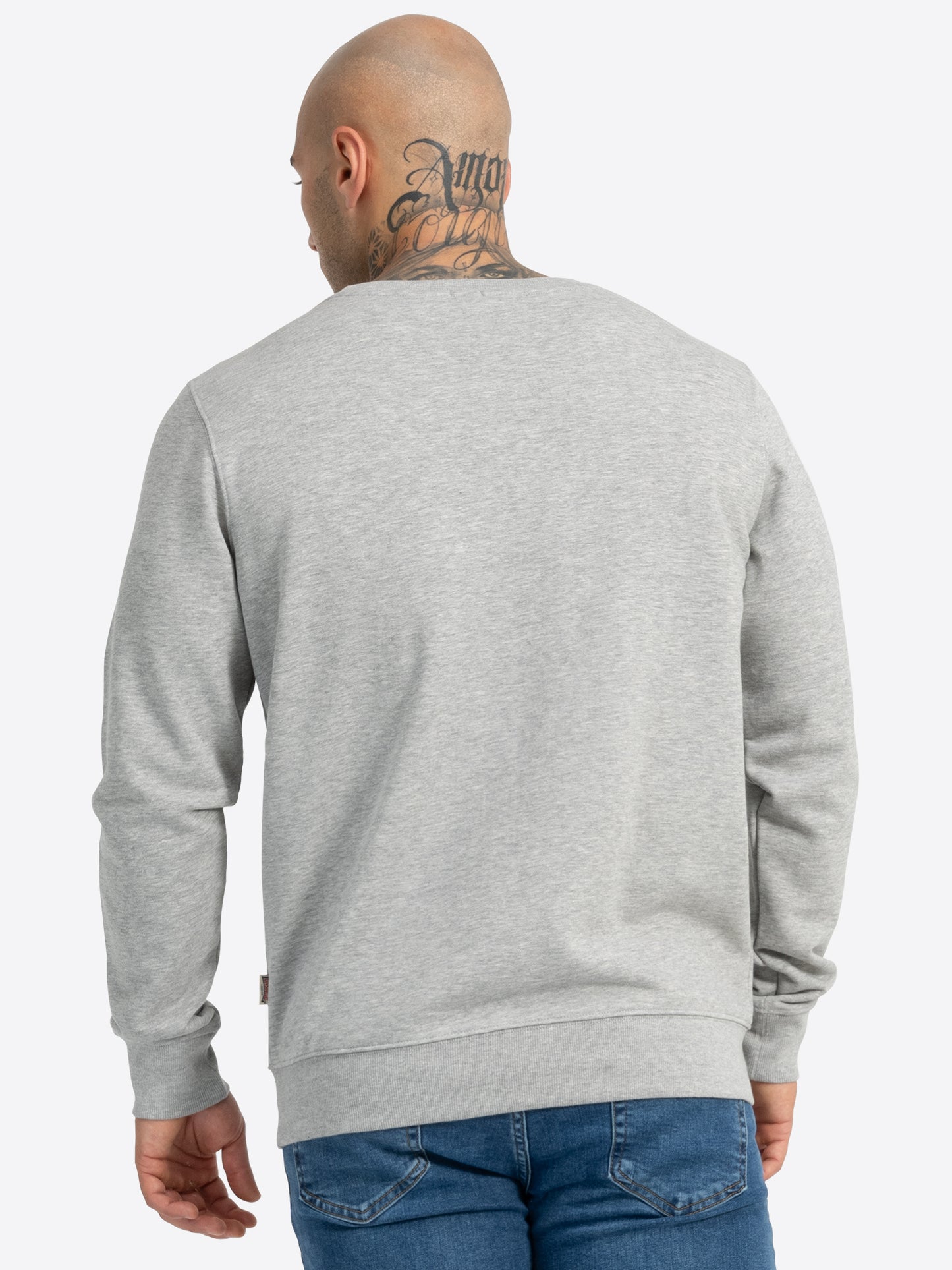Lonsdale 117085 Longridge Sweatshirt Marl Grey
