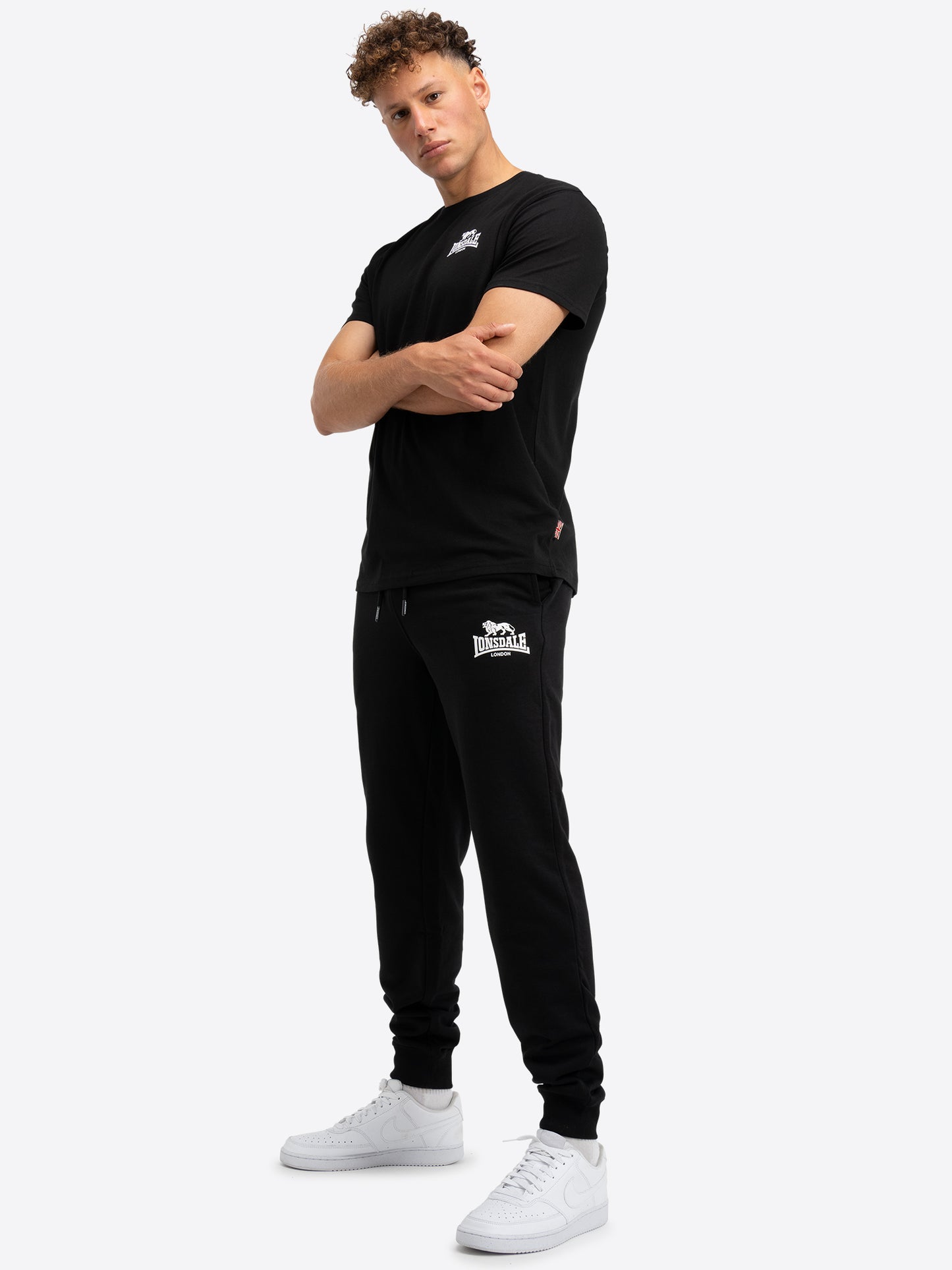 Lonsdale 117107 Pilsdon Jogginghose Schwarz