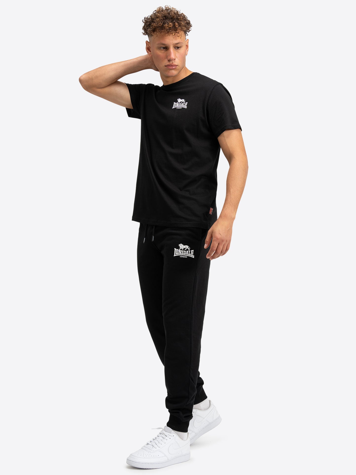 Lonsdale 117107 Pilsdon Jogginghose Schwarz