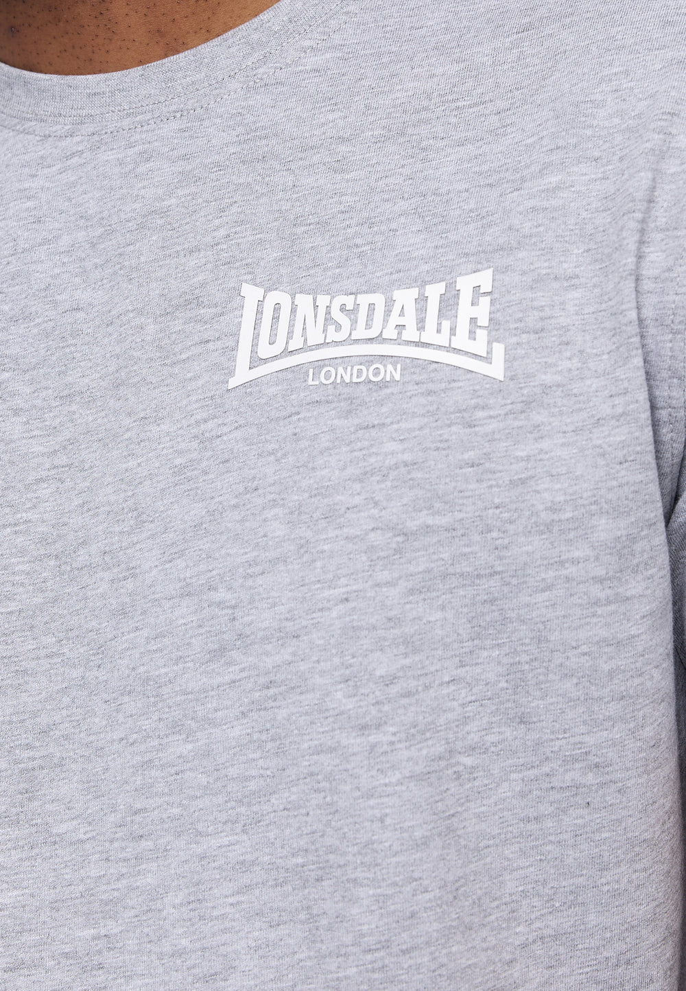 Lonsdale 117108 Elmdon T-Shirt Marl Grey
