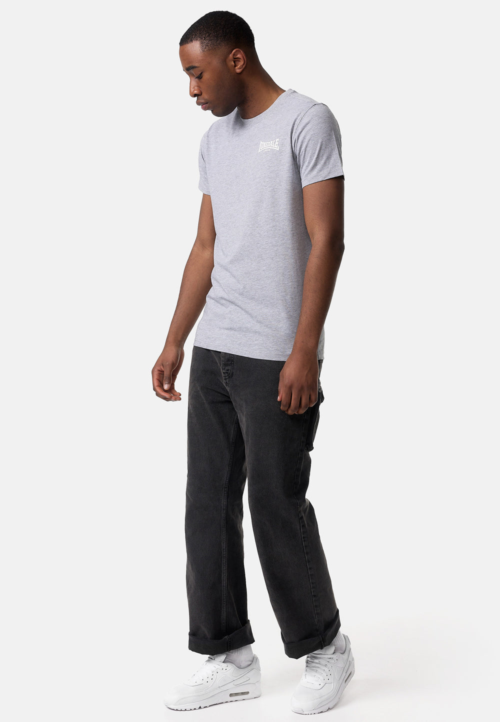 Lonsdale 117108 Elmdon T-Shirt Marl Grey
