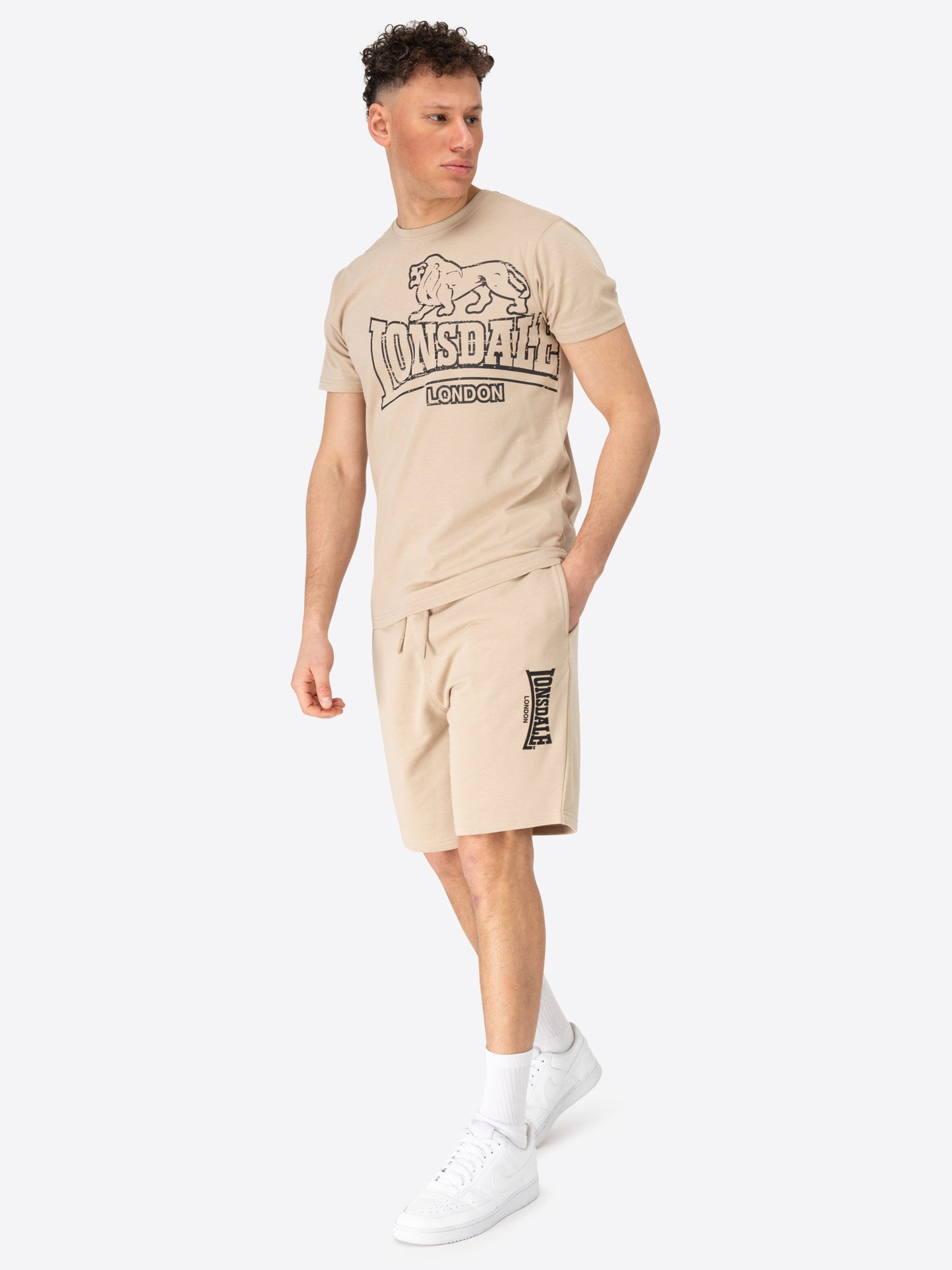 Lonsdale 117111 Fringford Shorts Sand