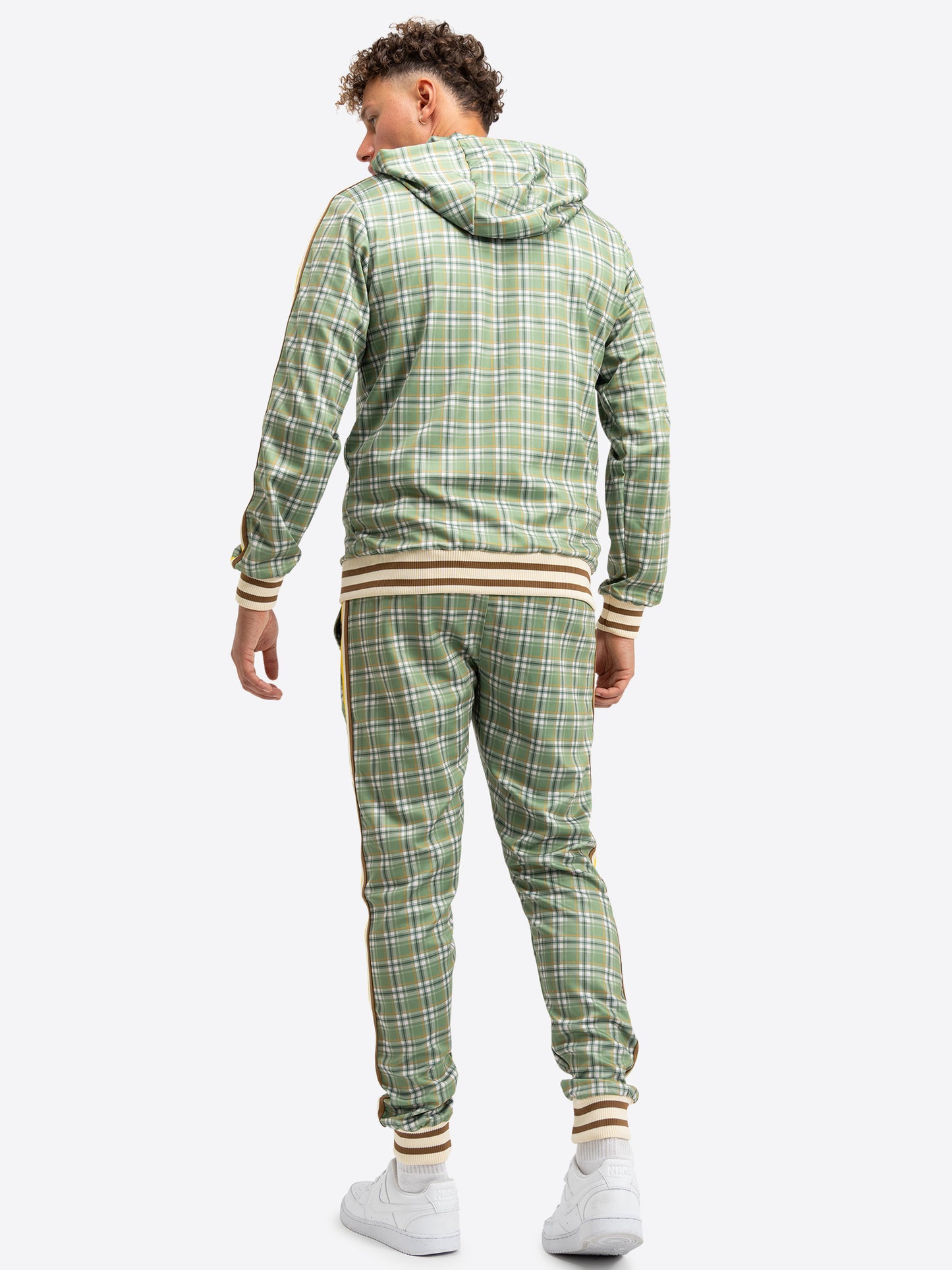 Lonsdale 117117 Littlestone Jogginganzug Grün/Gelb/Ecru