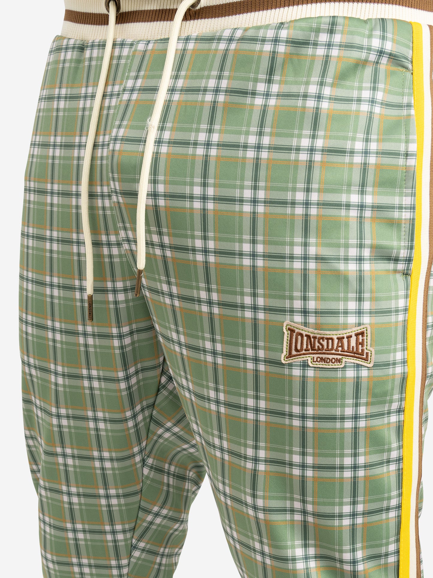 Lonsdale 117117 Littlestone Jogginganzug Grün/Gelb/Ecru