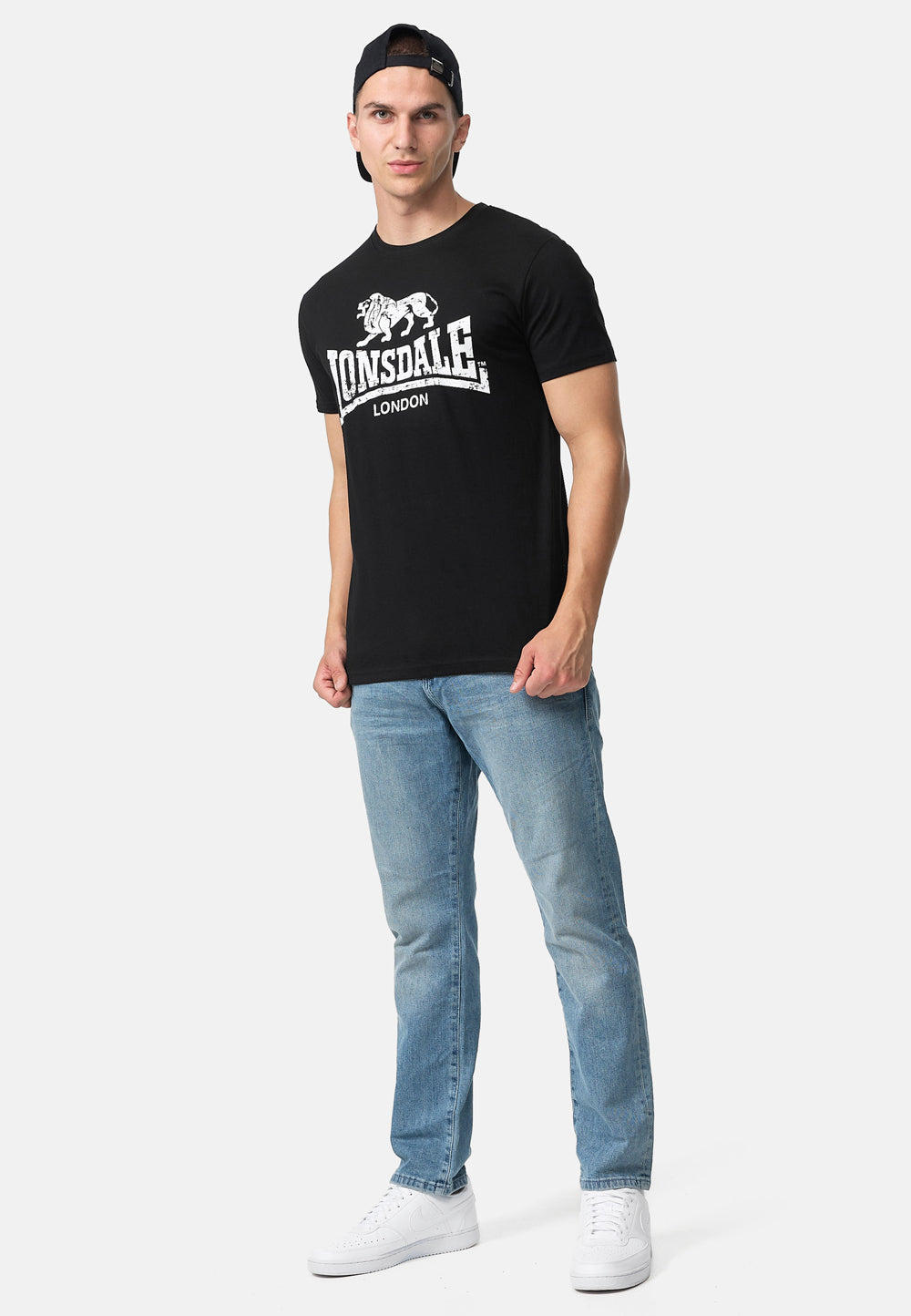 Lonsdale 117119 Silverhill T-Shirt Schwarz