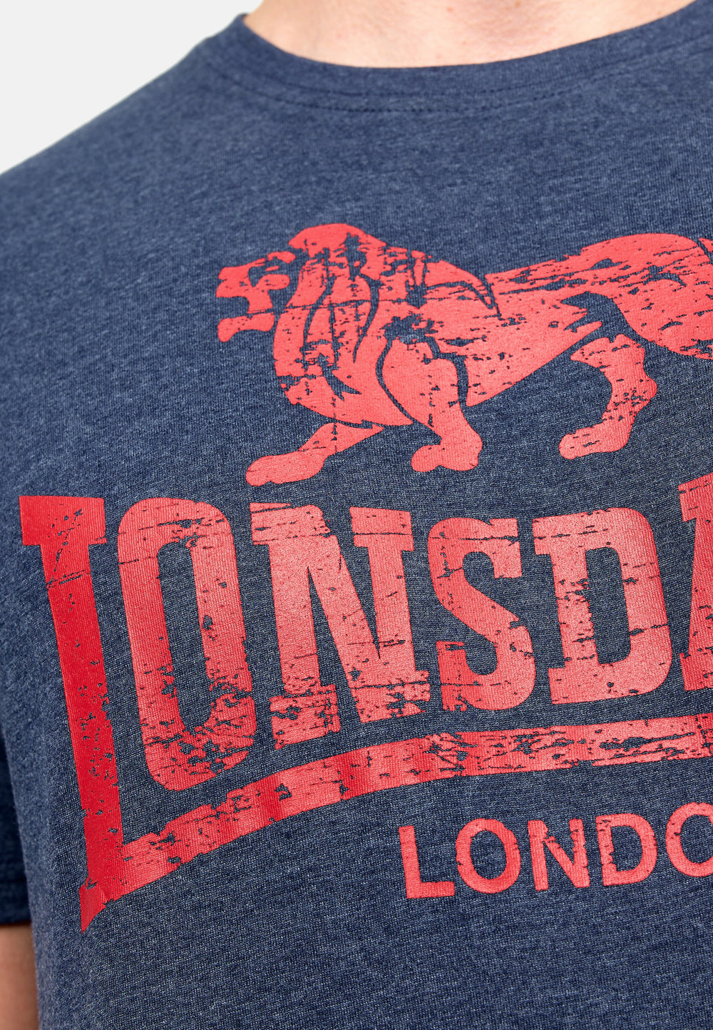 Lonsdale 117119 Silverhill T-Shirt Marl Navy